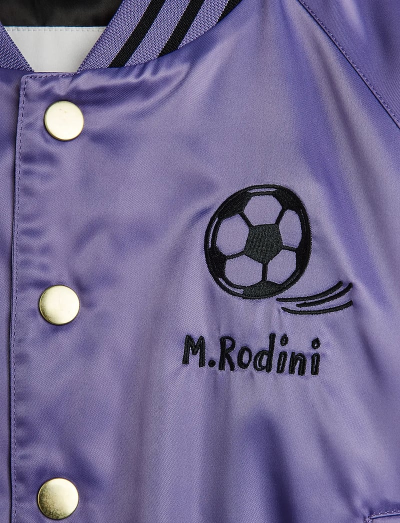 Mini Rodini - Soccerball chenille satin bsb jacket - bomberjacken - purple - 2