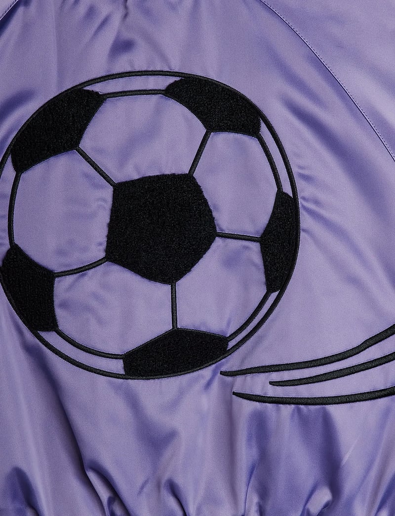 Mini Rodini - Soccerball chenille satin bsb jacket - bomberjacken - purple - 3