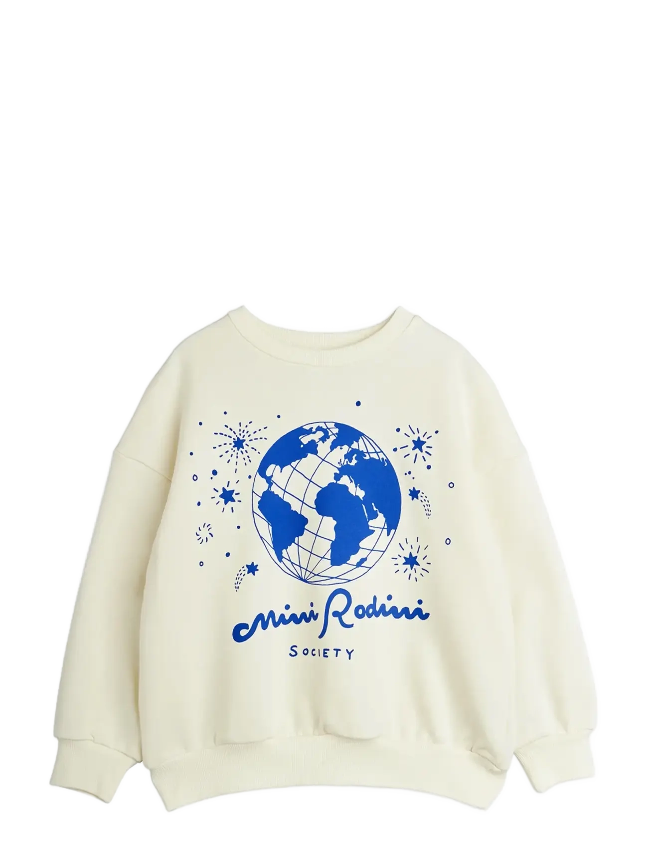 Mini Rodini Mini Rodini society sp sweatshirt - Lapsed 98–134 - WHITE / cream