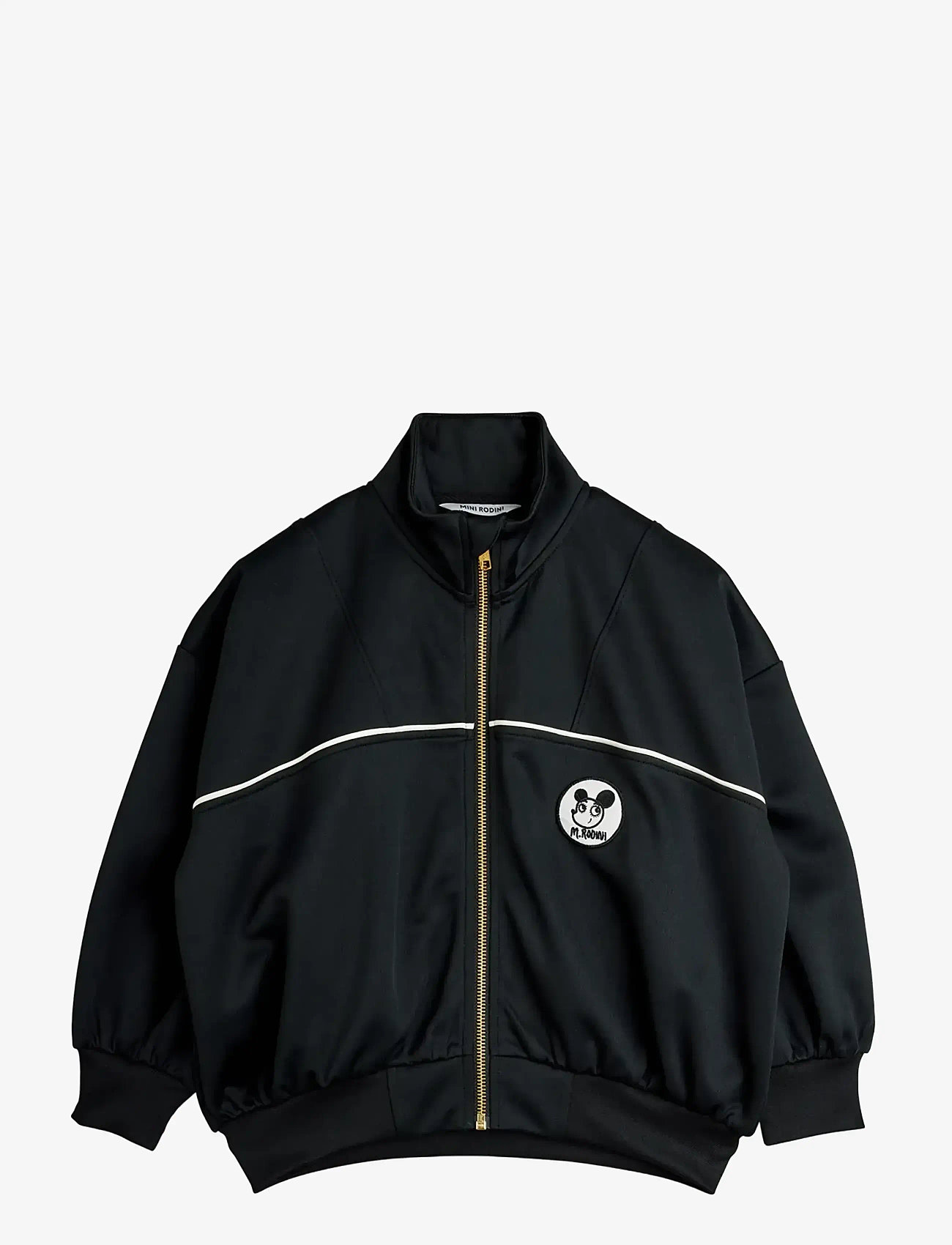 Mini Rodini - Ritzratz patch tracksuit jacket - tunna jackor - black - 0