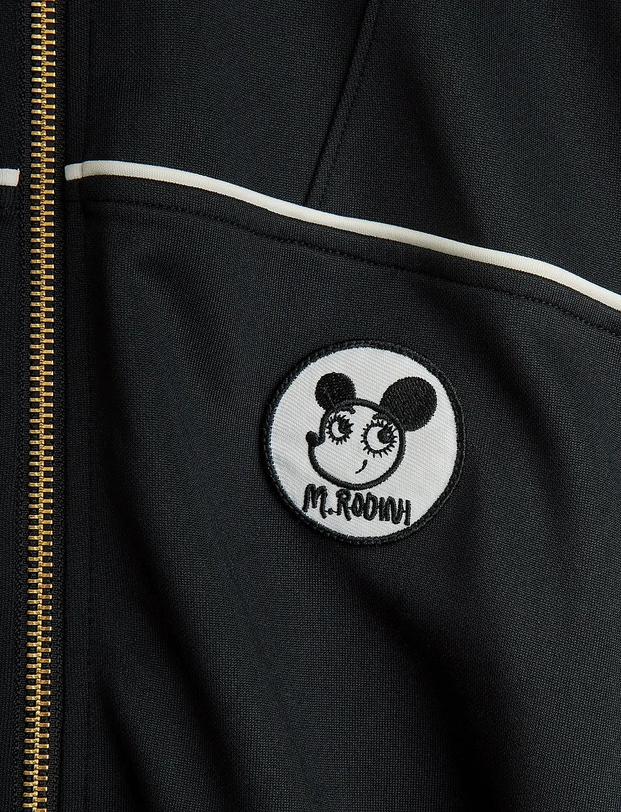 Mini Rodini - Ritzratz patch tracksuit jacket - leichte jacken - black - 2