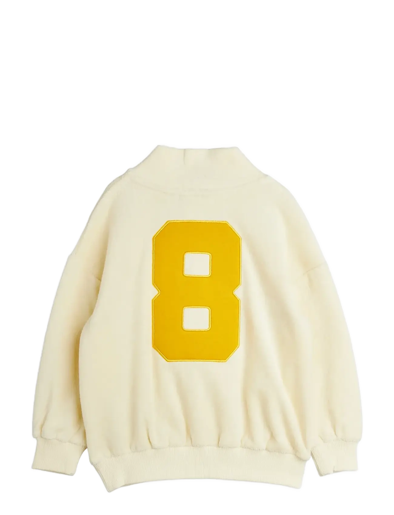 Mini Rodini - Alien City FC emb half zip terry sweatshirt - sporta džemperi - off-white - 1