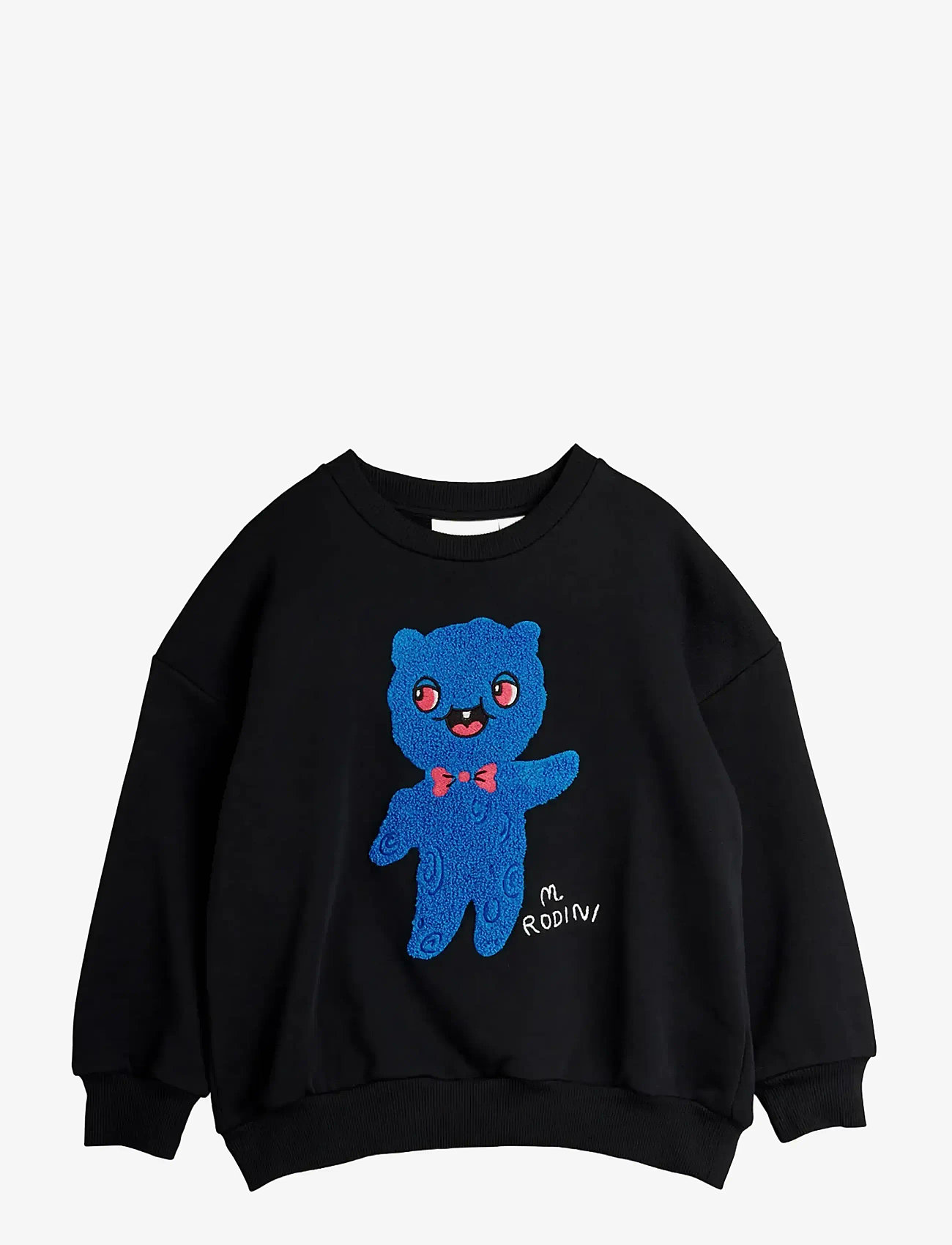 Mini Rodini - Alien chenille sweatshirt - sweatshirts - black - 0