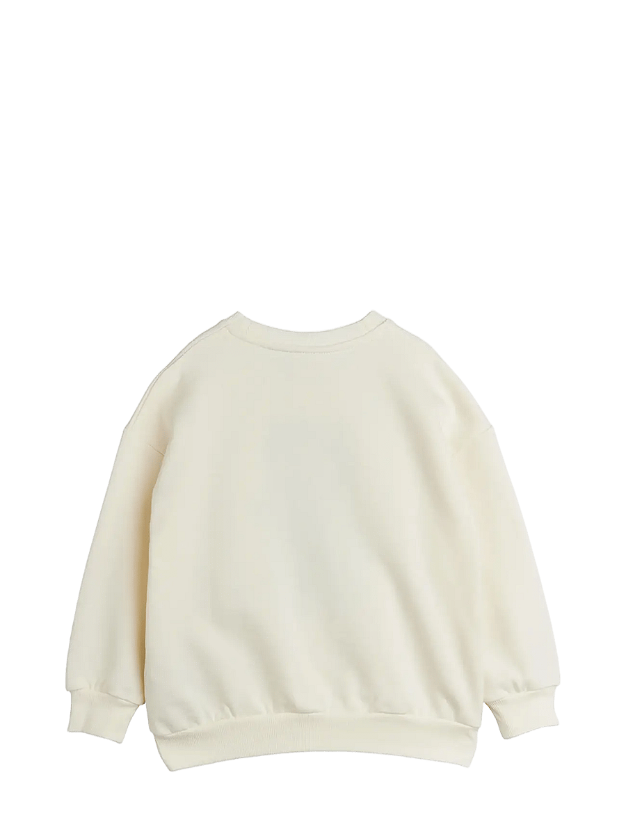 Mini Rodini - Alien chenille sweatshirt - sweatshirts - off-white - 1
