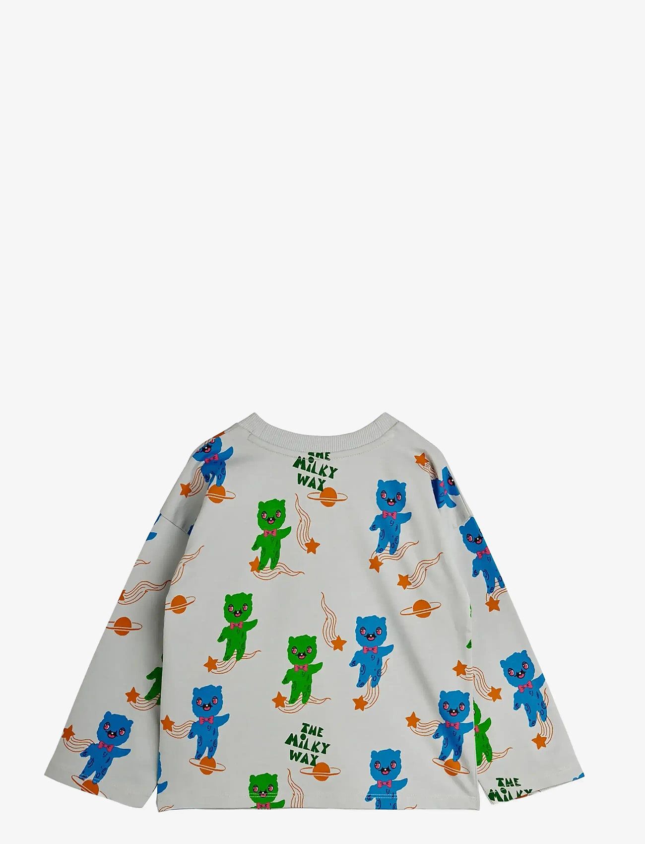 Mini Rodini - Aliens aop ls tee - langärmelig - grey - 1