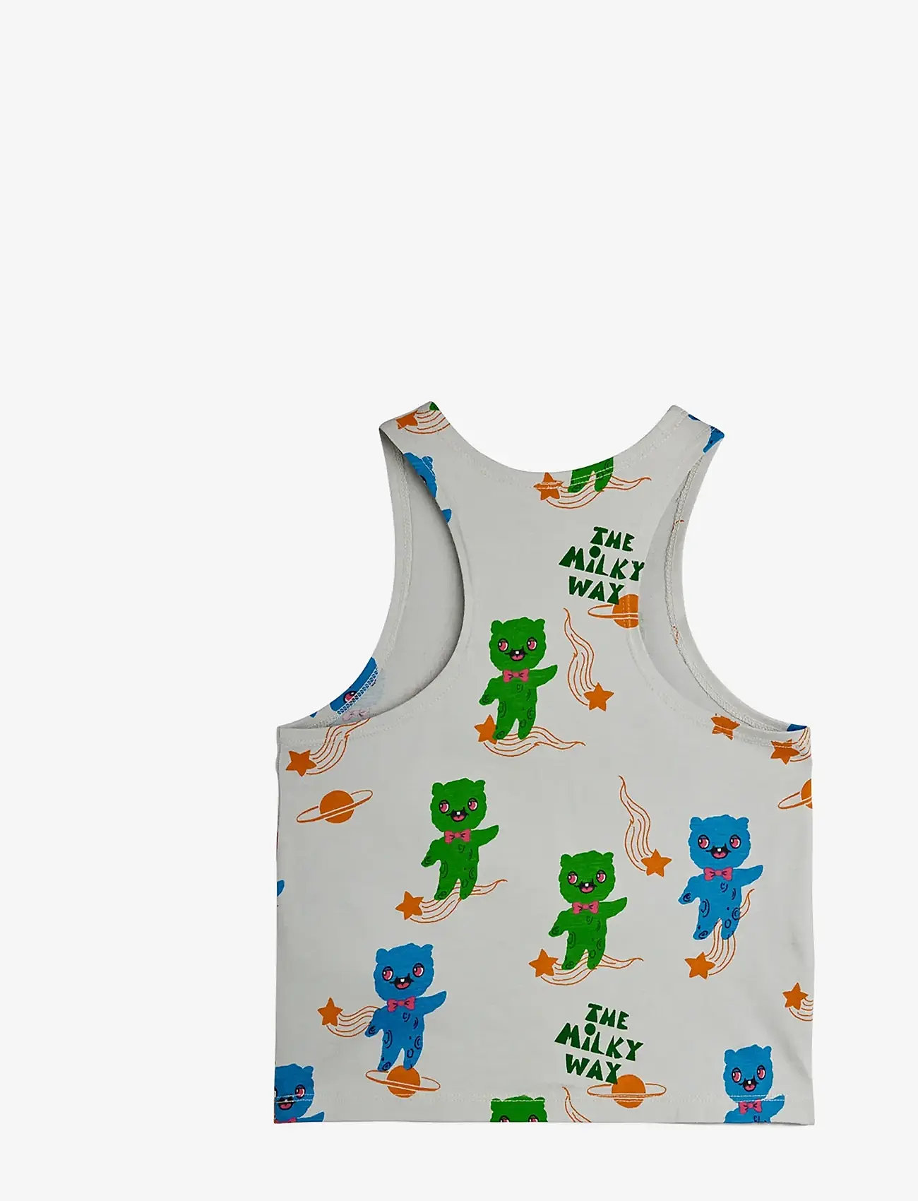 Mini Rodini - Aliens aop tank top - linnen - grey - 1