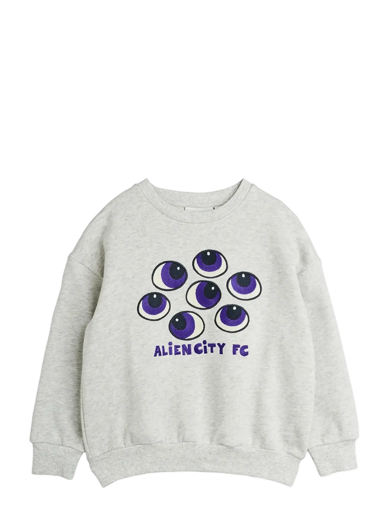 Mini Rodini Eyes emb sweatshirt - Kampagne - GREY MELANGE / grey