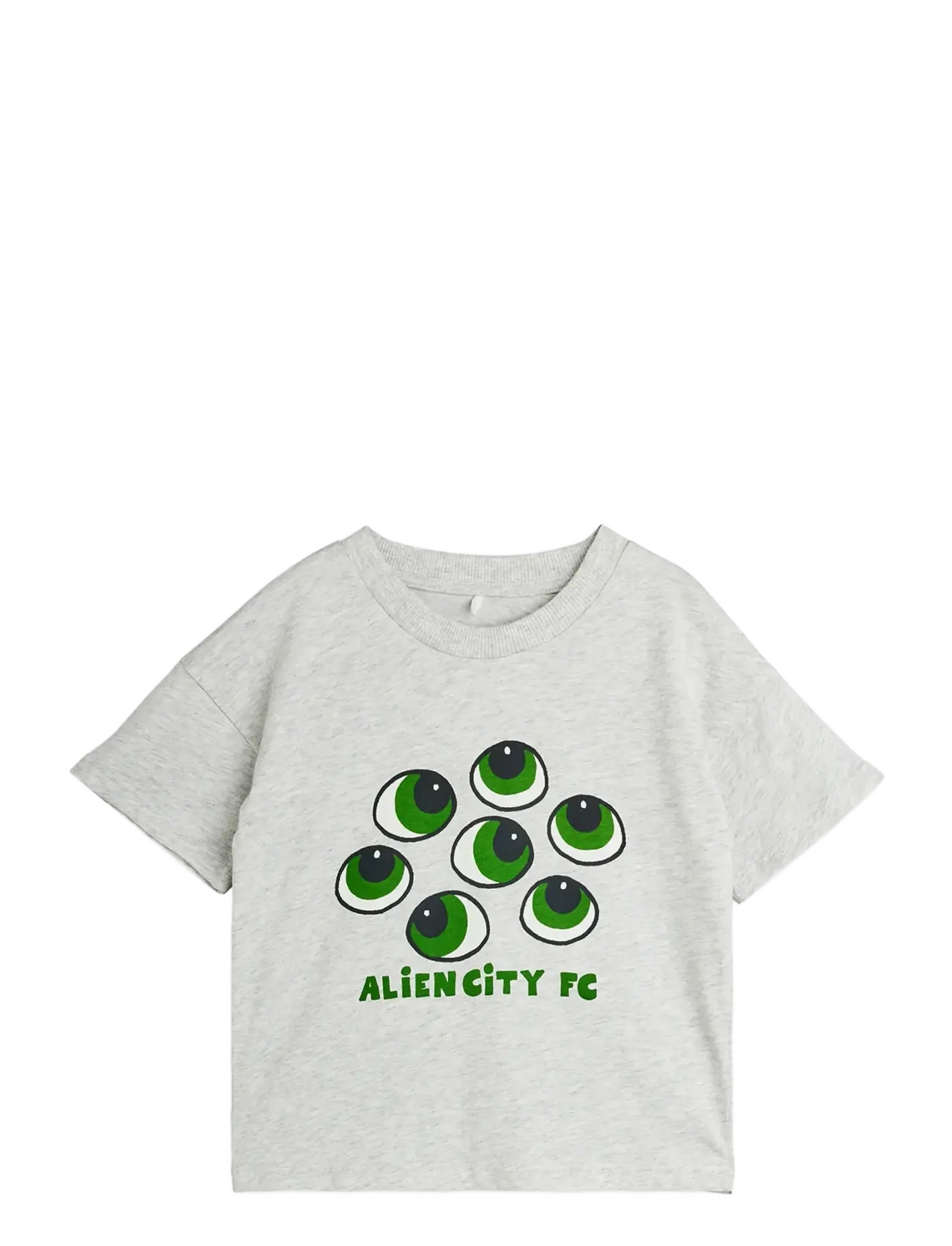 Mini Rodini Eyes sp ss tee - 4 for 3 - GREY MELANGE / grey
