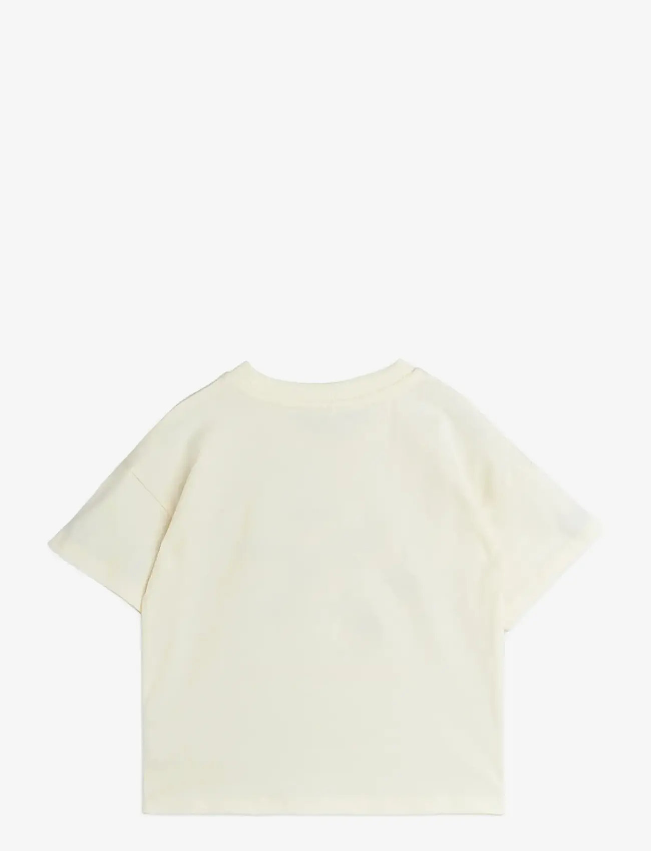 Mini Rodini - Eyes sp ss tee - short-sleeved t-shirts - off-white - 1