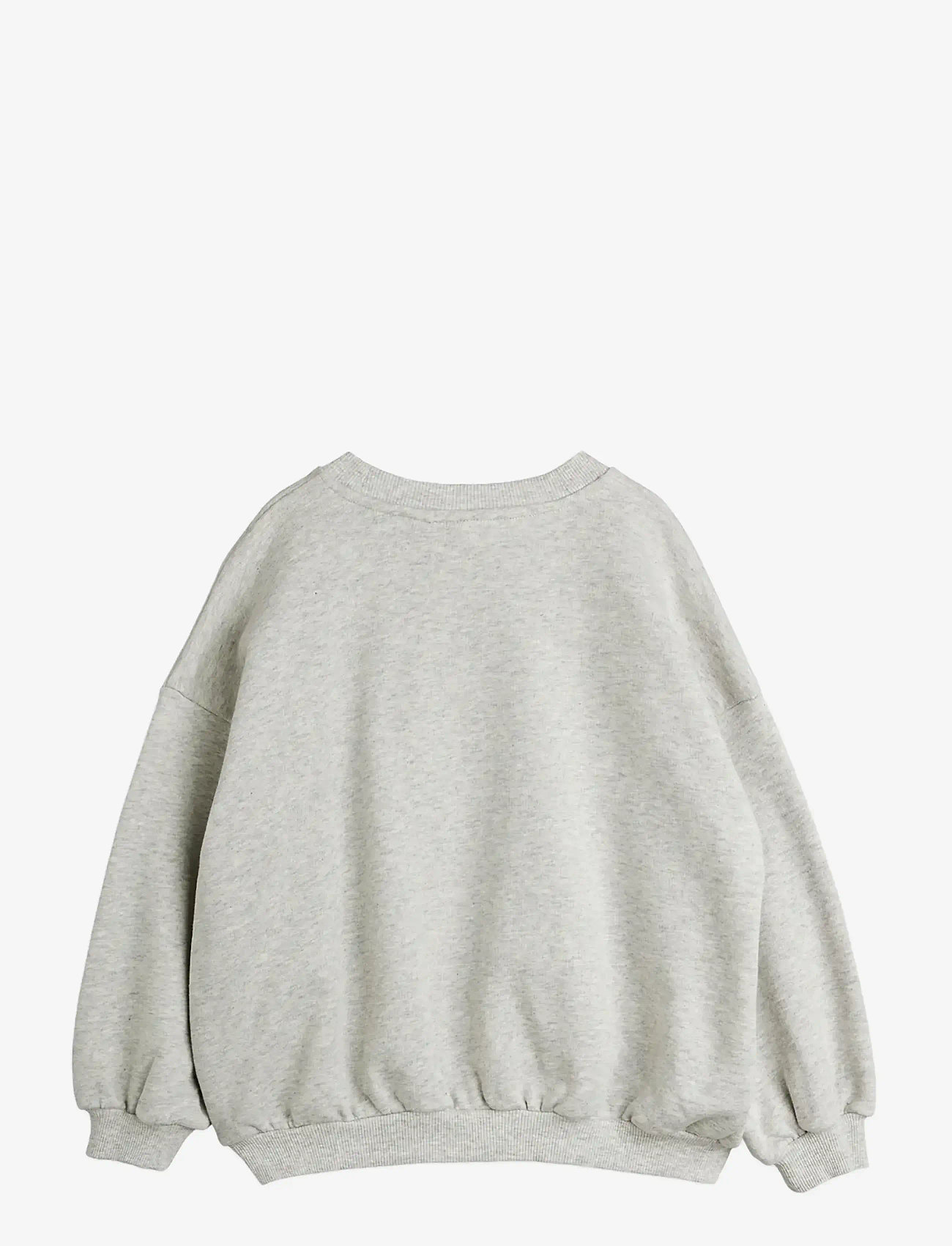 Mini Rodini - Planet emb sweatshirt - sweatshirts - grey melange - 1