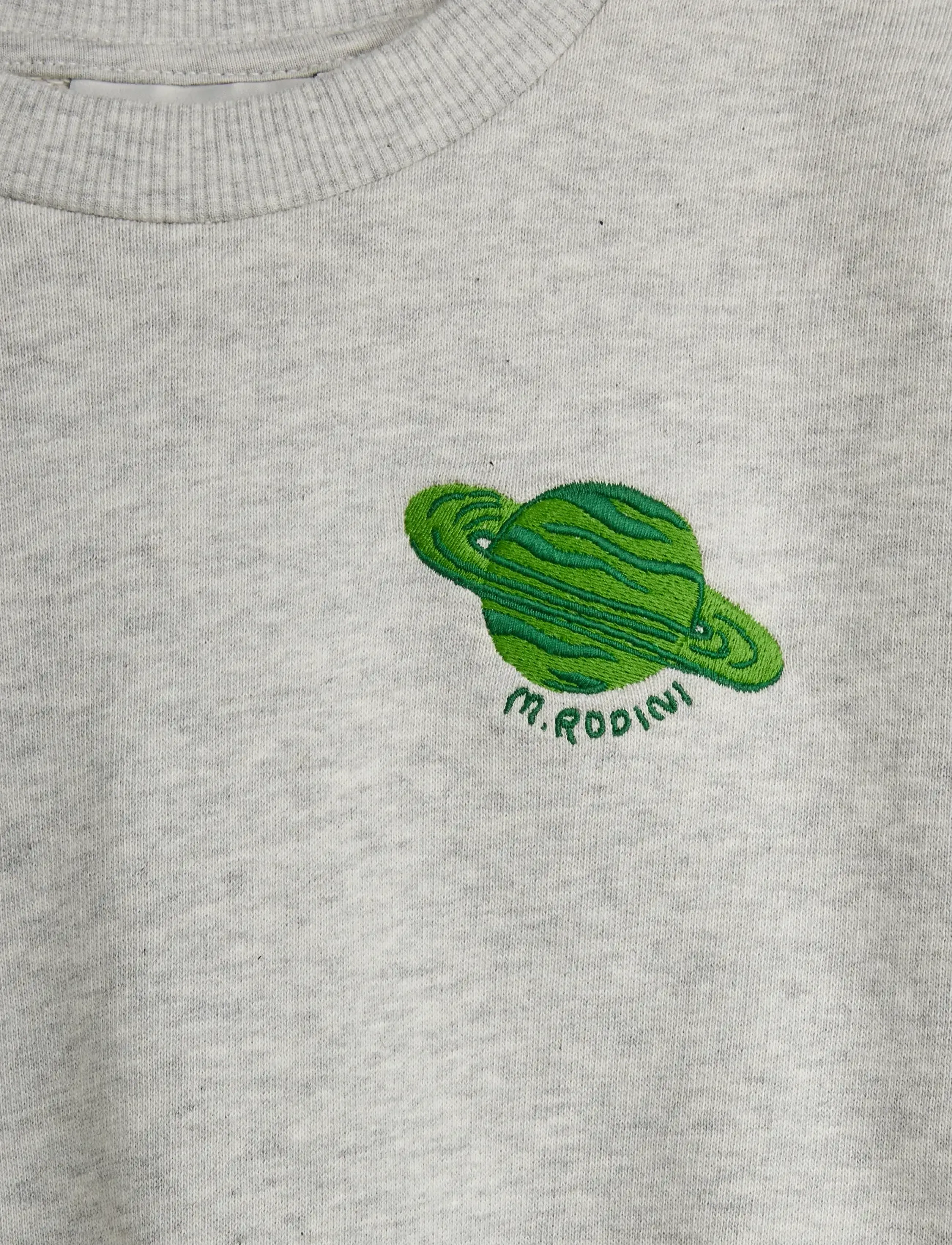 Mini Rodini - Planet emb sweatshirt - sweatshirts - grey melange - 2
