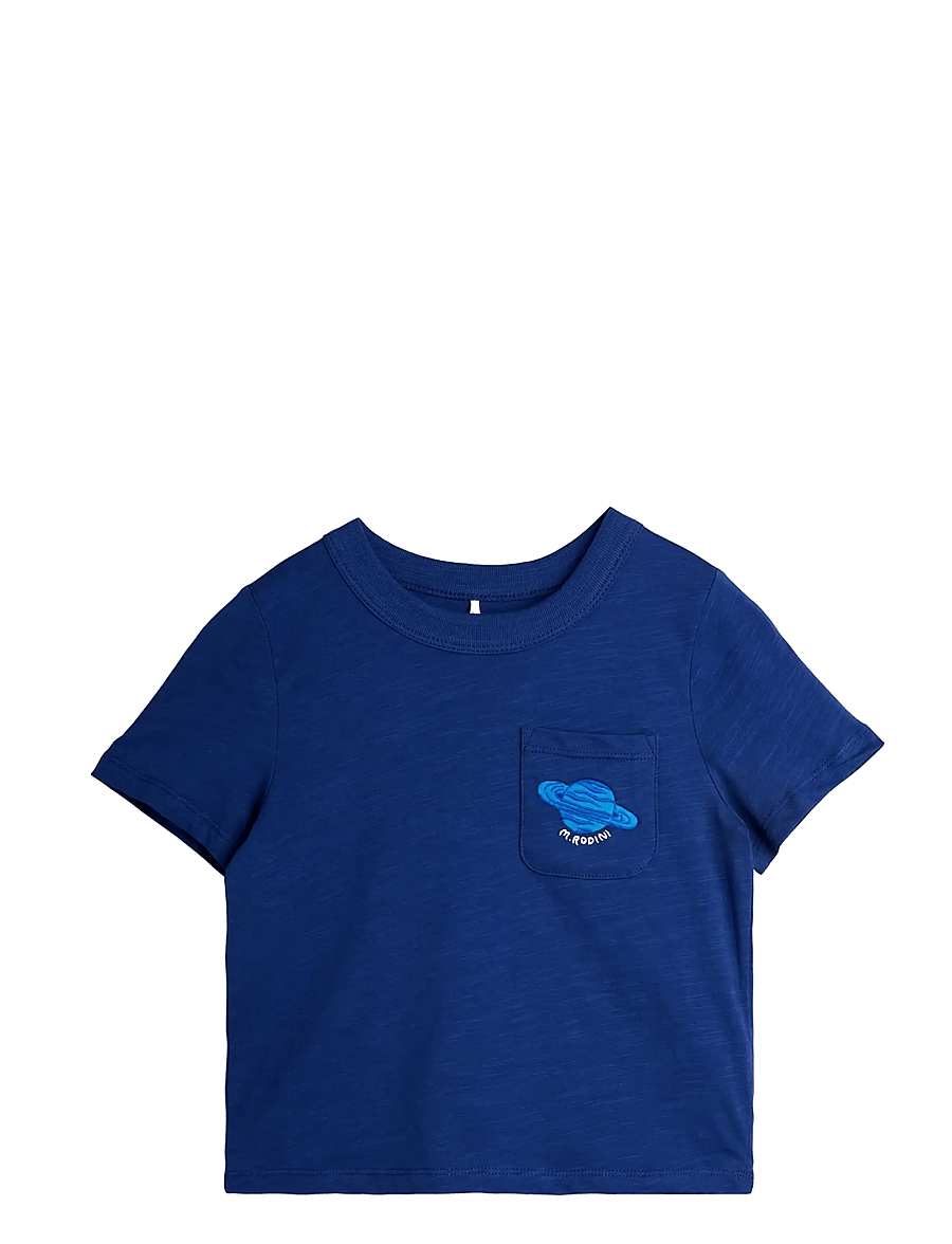 Mini Rodini - Planet emb ss tee - t-krekli ar īsām piedurknēm - blue - 0