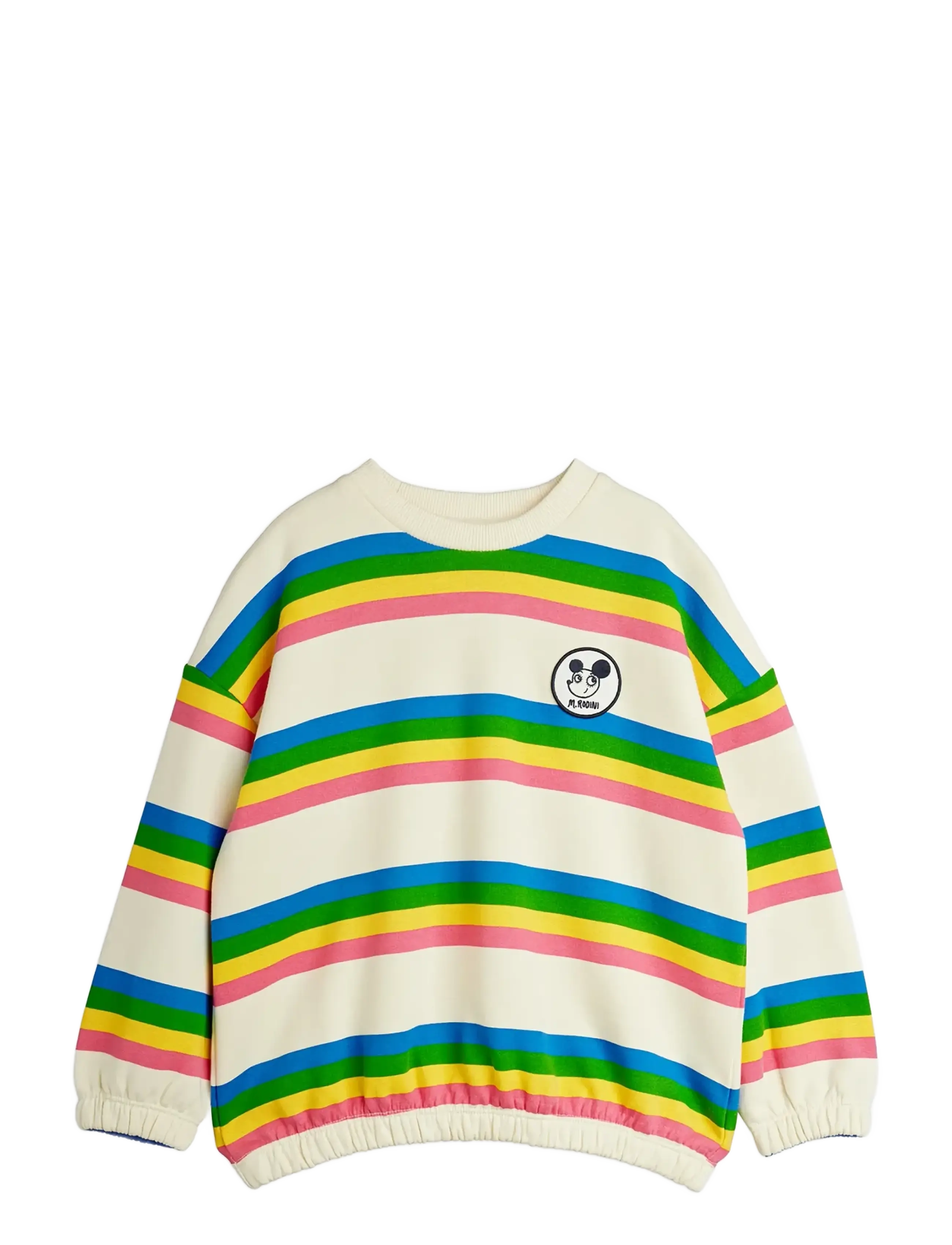 Mini Rodini Ritzratz Stripe Sweatshirt, 92/98, Multi/patterned, Sweatshirts & Hættetrøjer > Sweatshirts, Børn