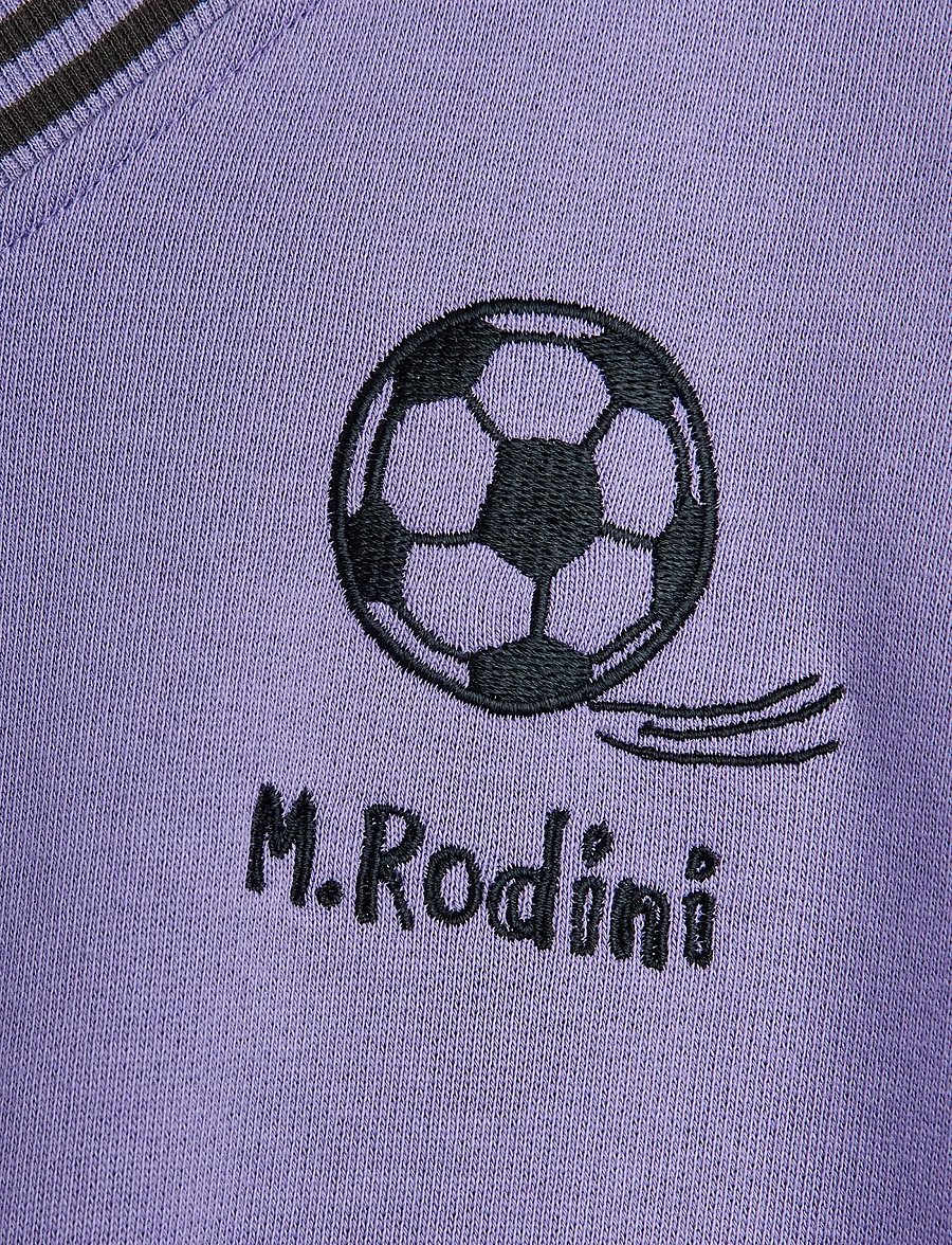 Mini Rodini - Football emb sweatshirt - sweatshirts - purple - 2