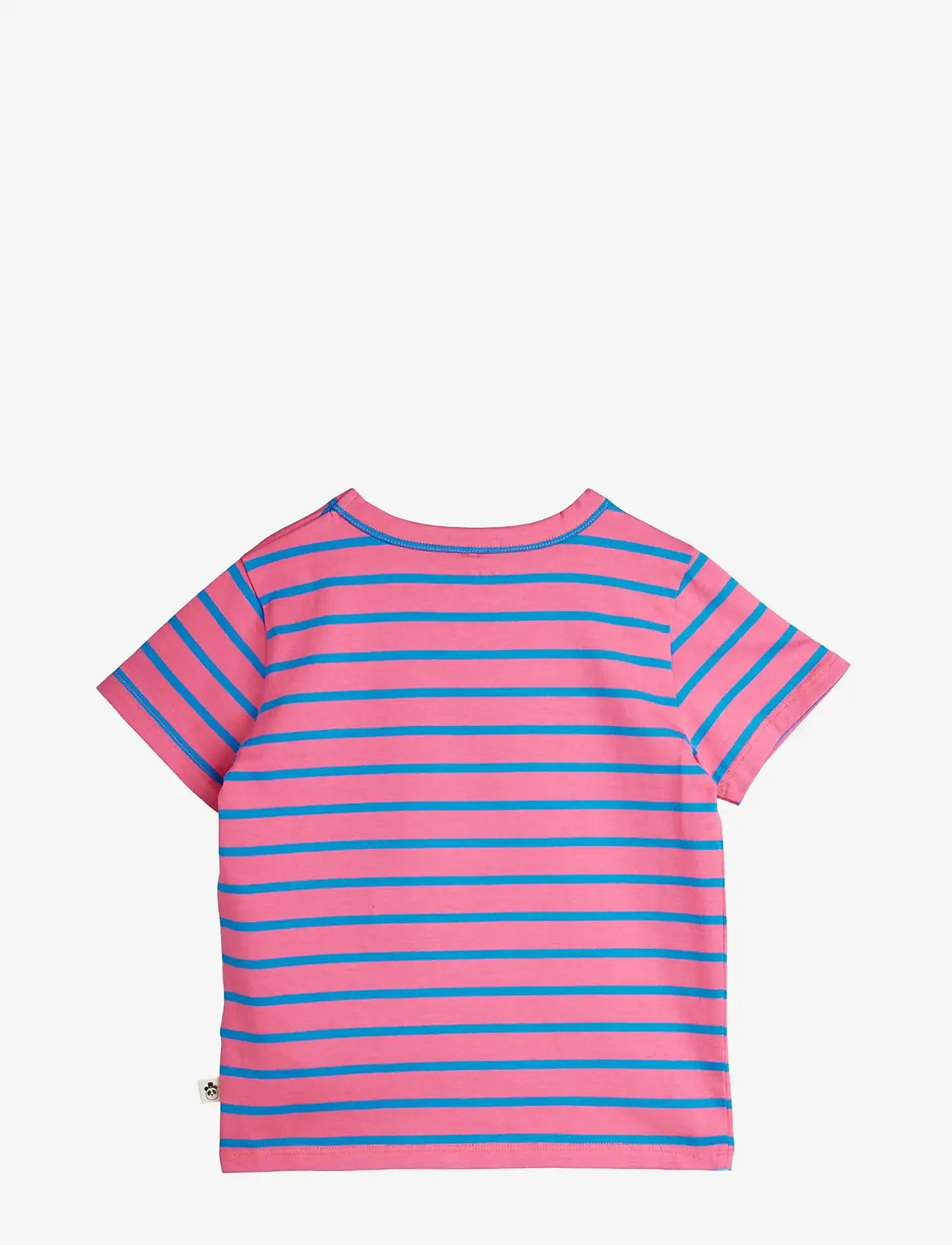 Mini Rodini - Stripe yd ss tee - short-sleeved t-shirts - pink - 1