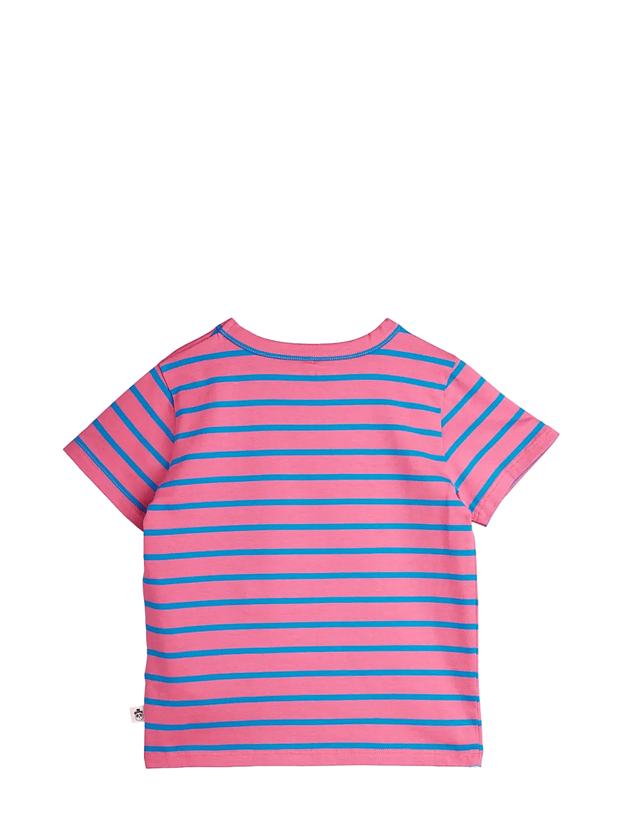 Mini Rodini - Stripe yd ss tee - lühikeste varrukatega t-särgid - pink - 1