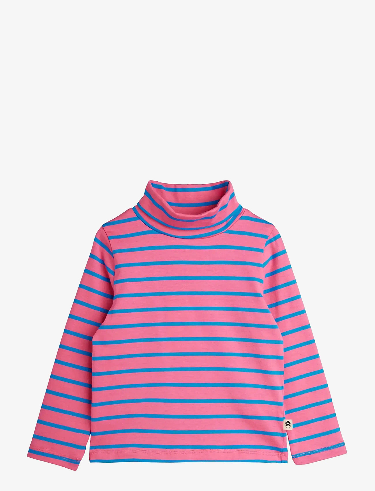 Mini Rodini - Stripe yd turteneck - kõrge kaelusega džemprid - pink - 0
