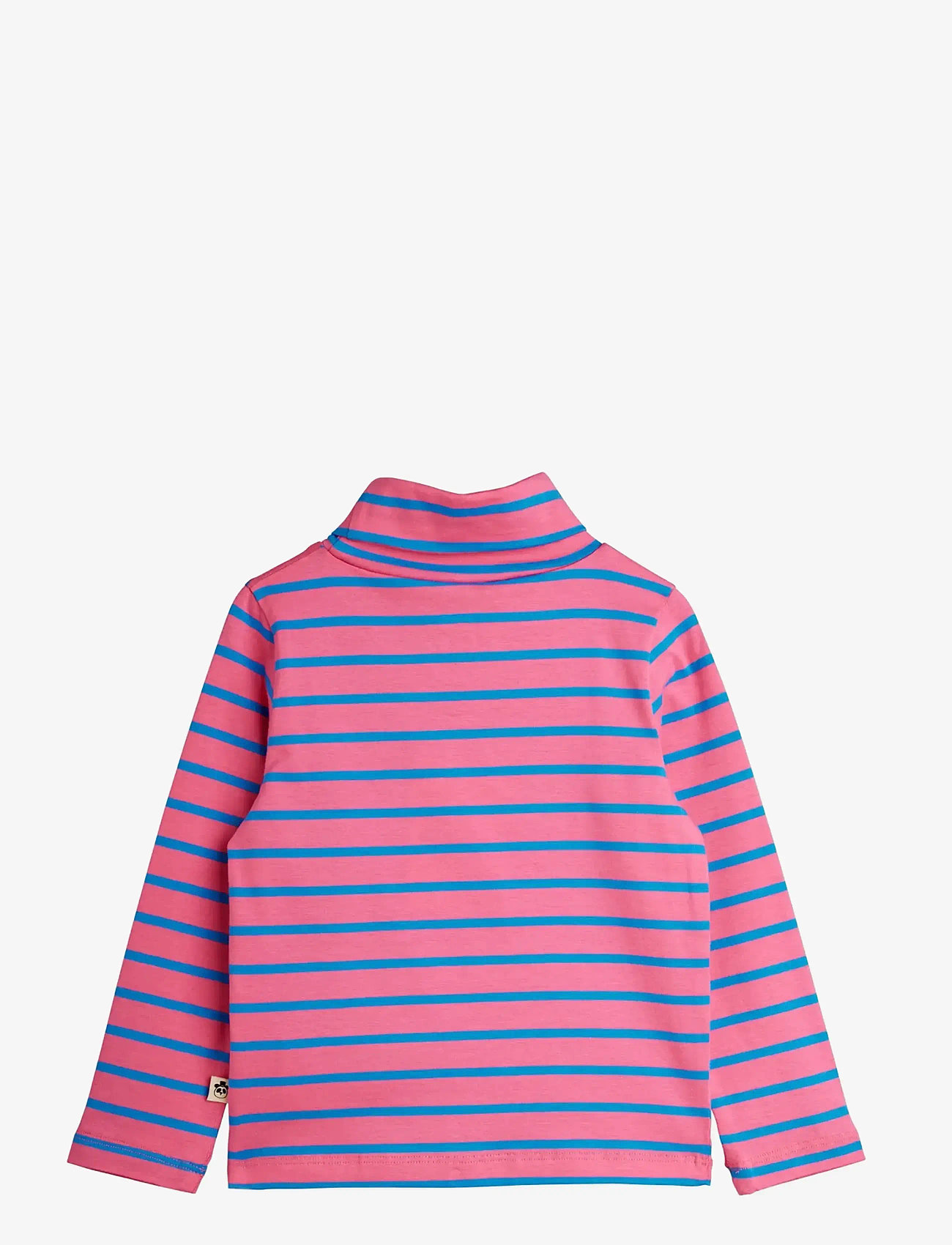 Mini Rodini - Stripe yd turteneck - kõrge kaelusega džemprid - pink - 1