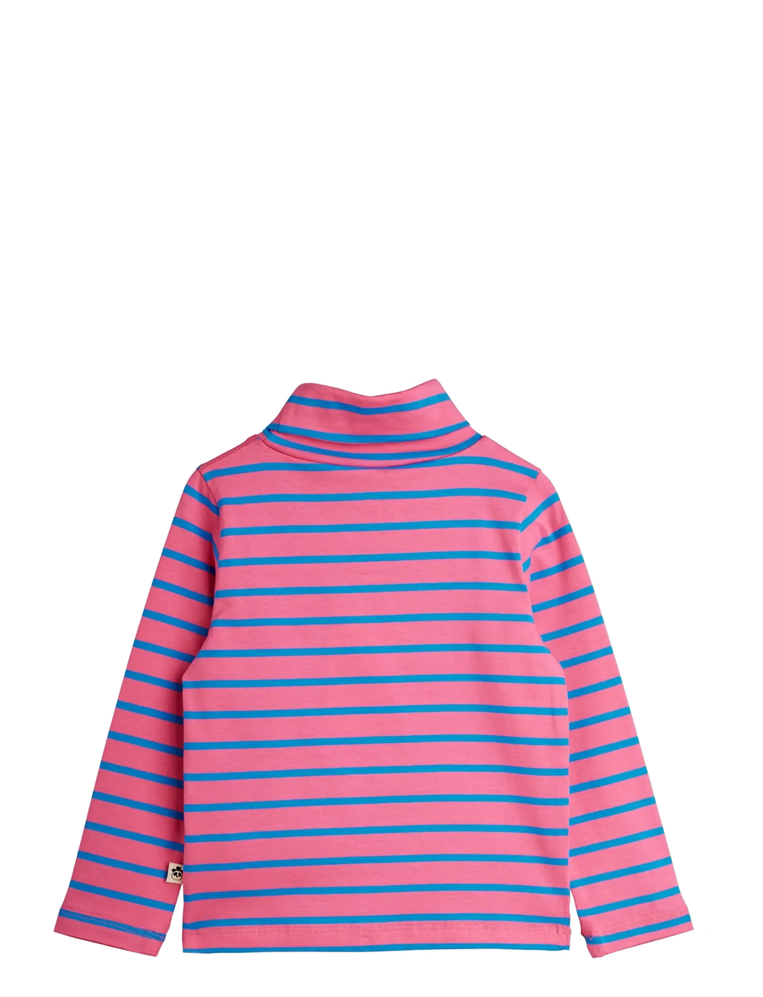 Mini Rodini - Stripe yd turteneck - kõrge kaelusega džemprid - pink - 1