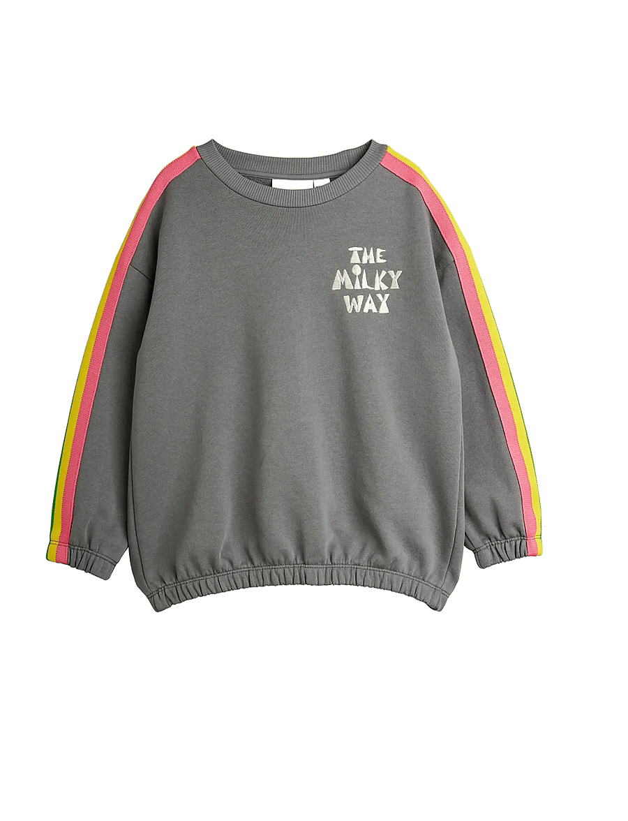 Mini Rodini - The milky way rainbow panel sweatshirt - sweatshirts - grey - 0