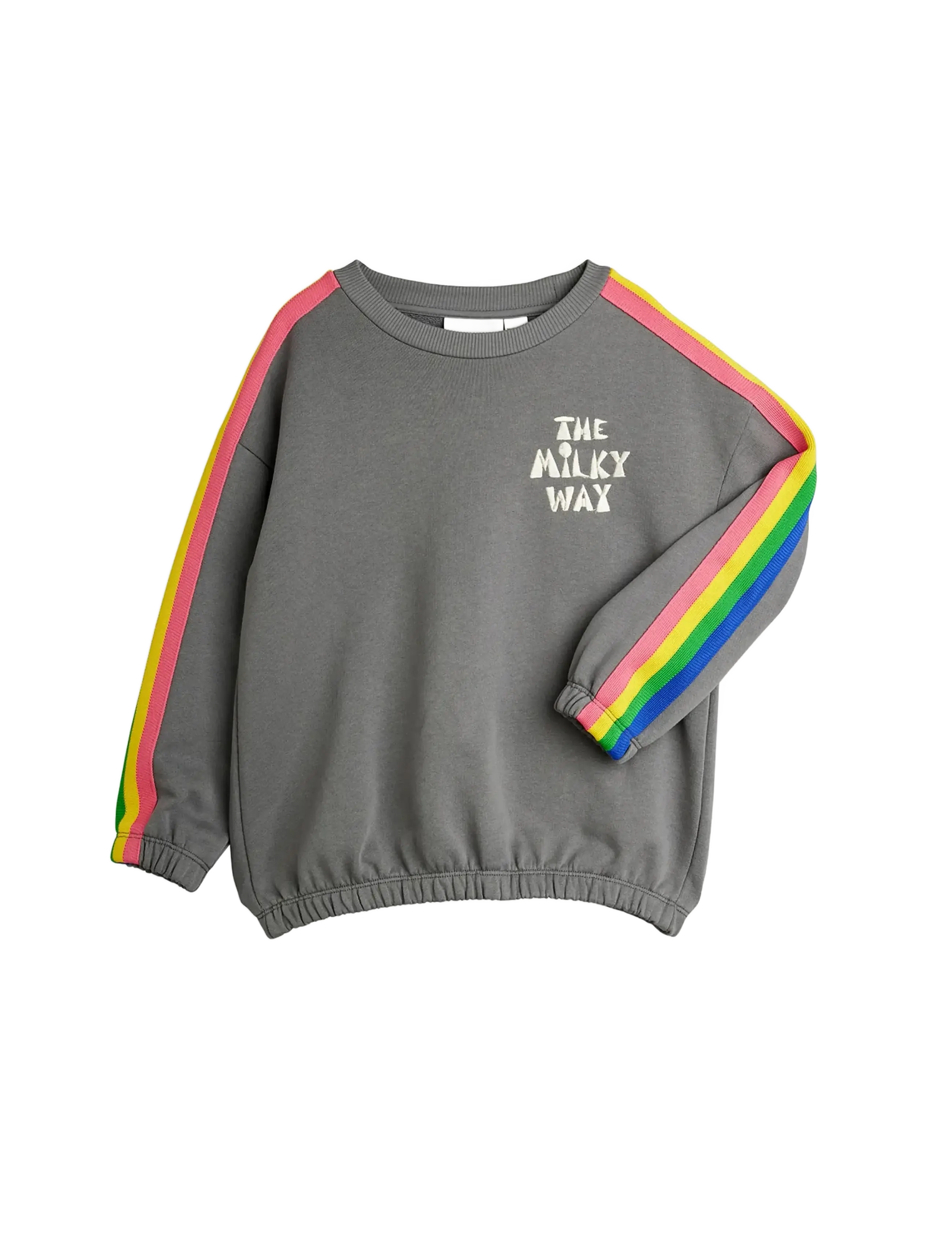 Mini Rodini - The milky way rainbow panel sweatshirt - sweatshirts - grey - 2
