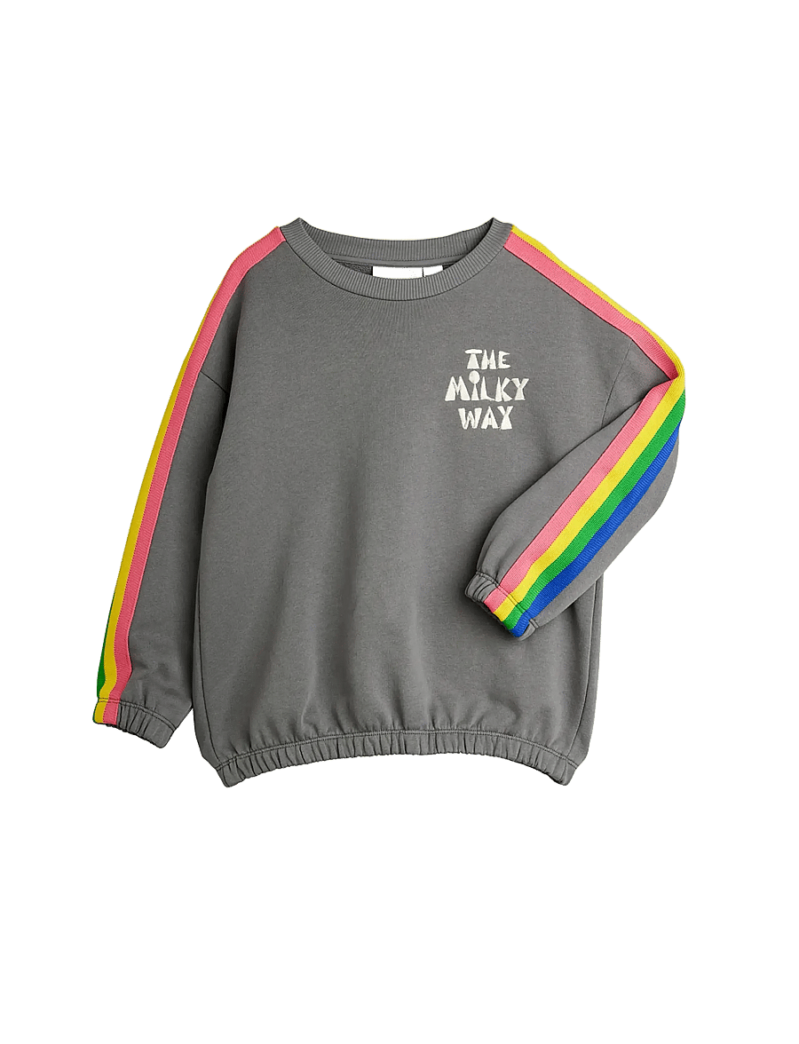 Mini Rodini - The milky way rainbow panel sweatshirt - sweatshirts - grey - 2