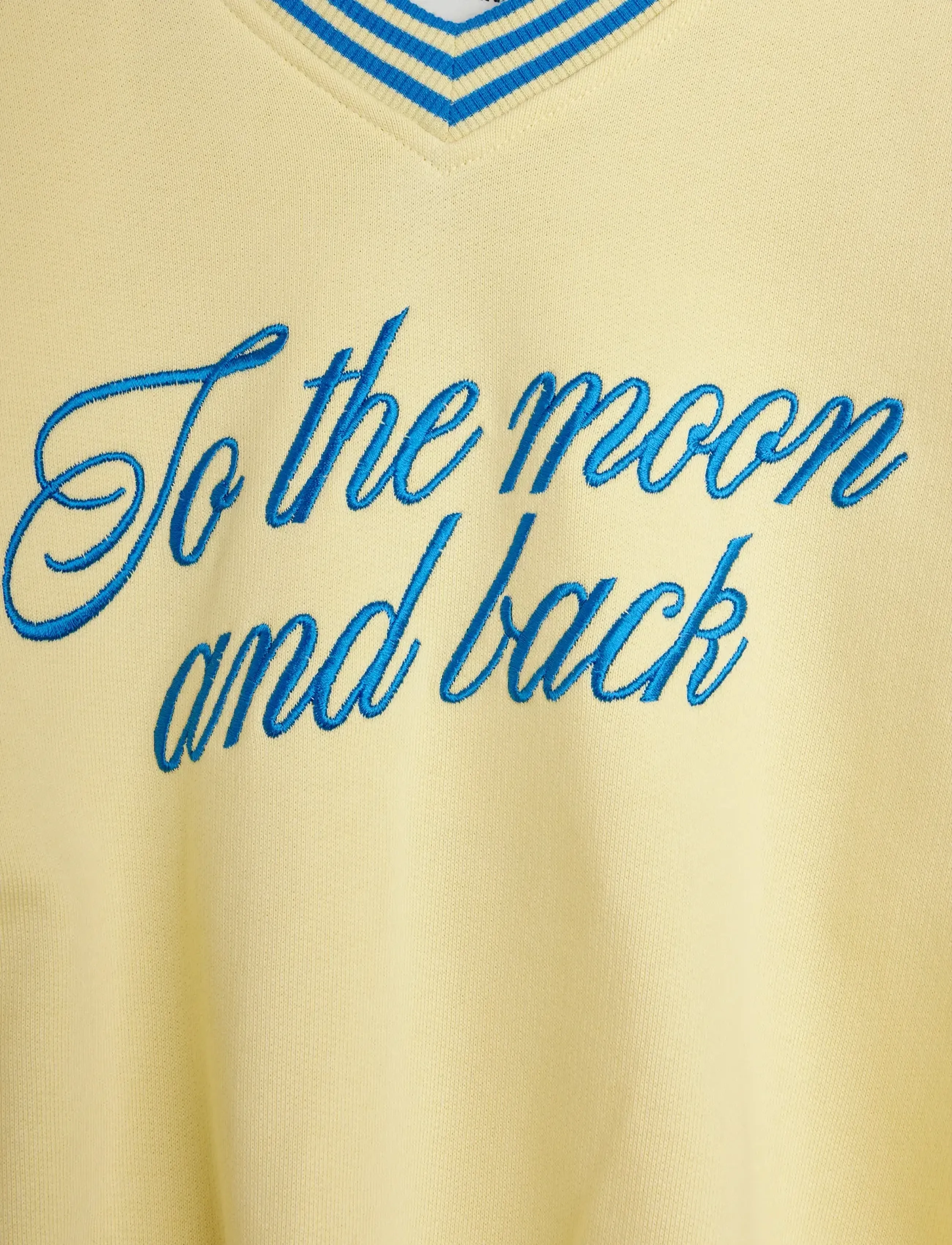 Mini Rodini - To the moon emb sweatshirt - yellow - 2