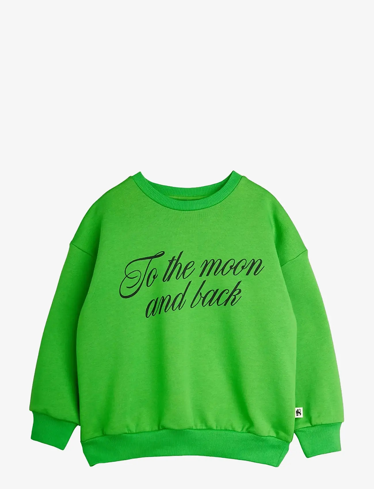 Mini Rodini - To the moon sp sweatshirt - dressipluusid - green - 0