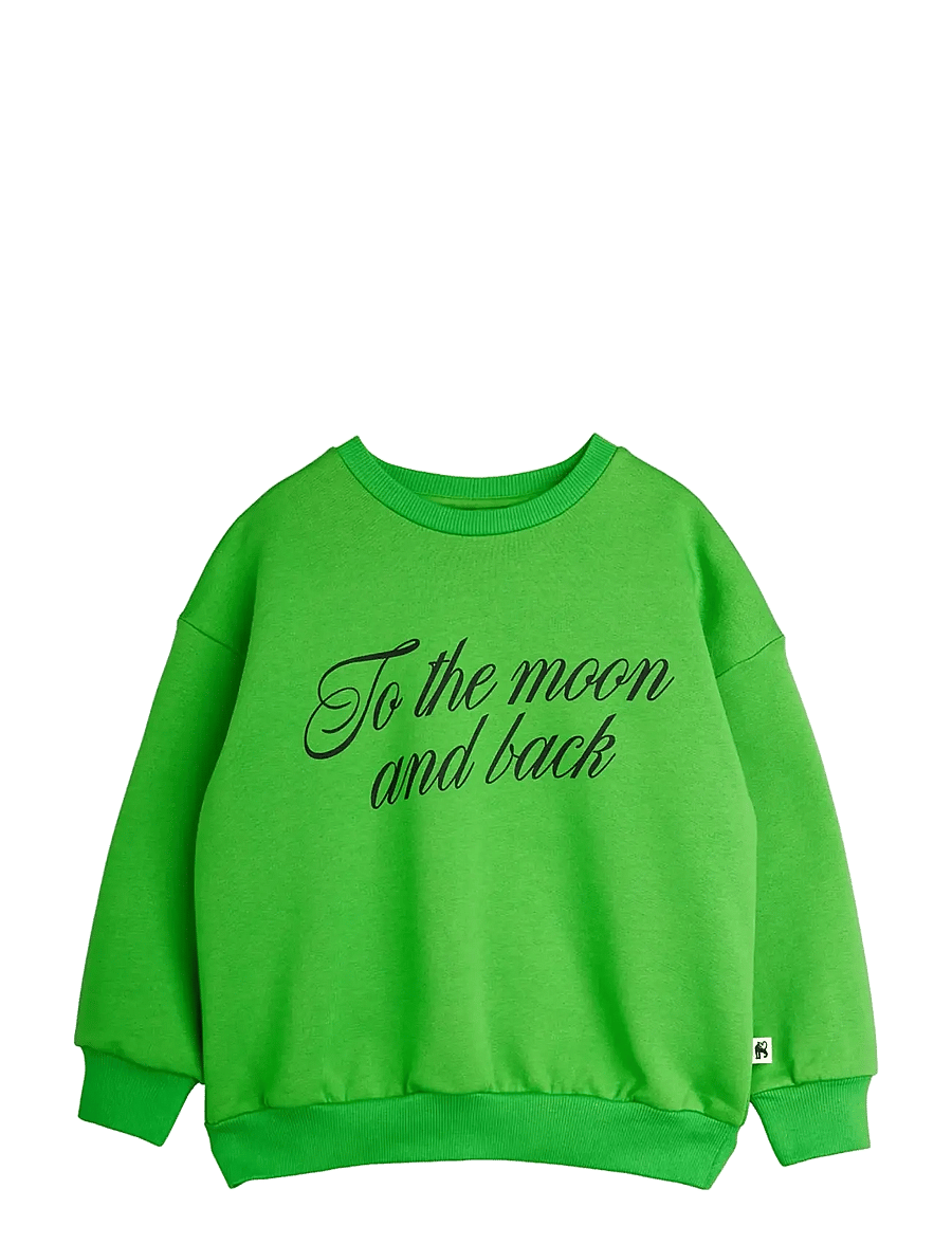 Mini Rodini - To the moon sp sweatshirt - sweatshirts - green - 0