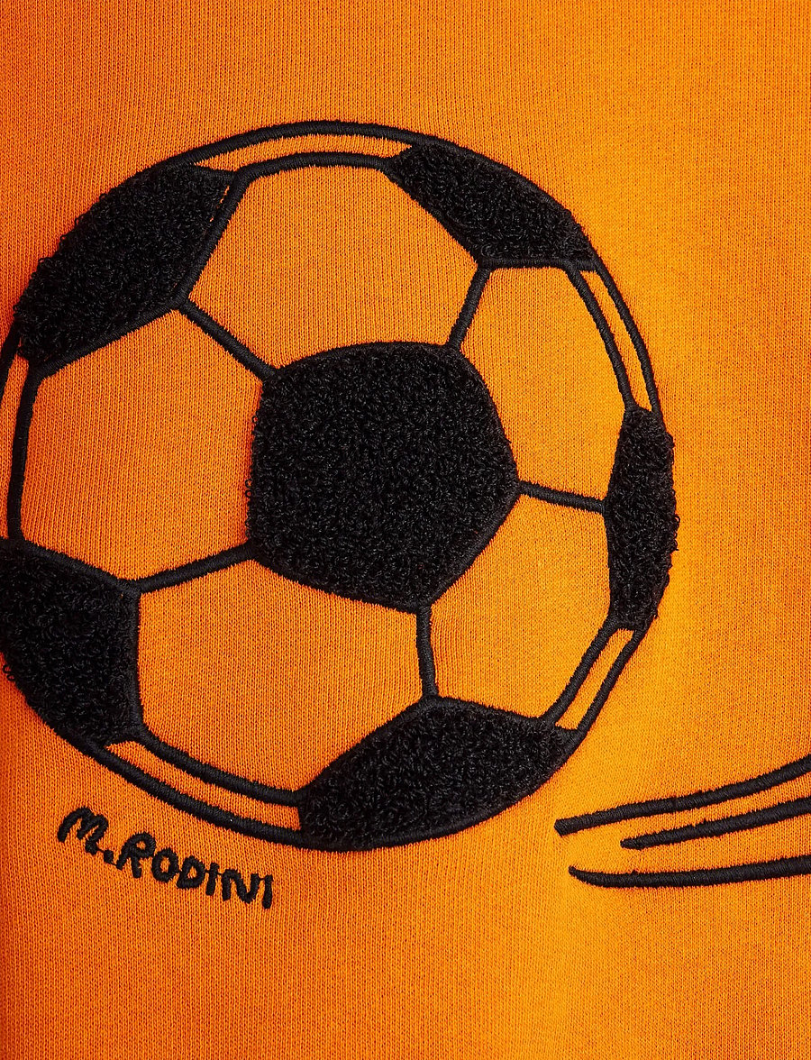 Mini Rodini - Football chenille sweatshirt - sweatshirts - orange - 2