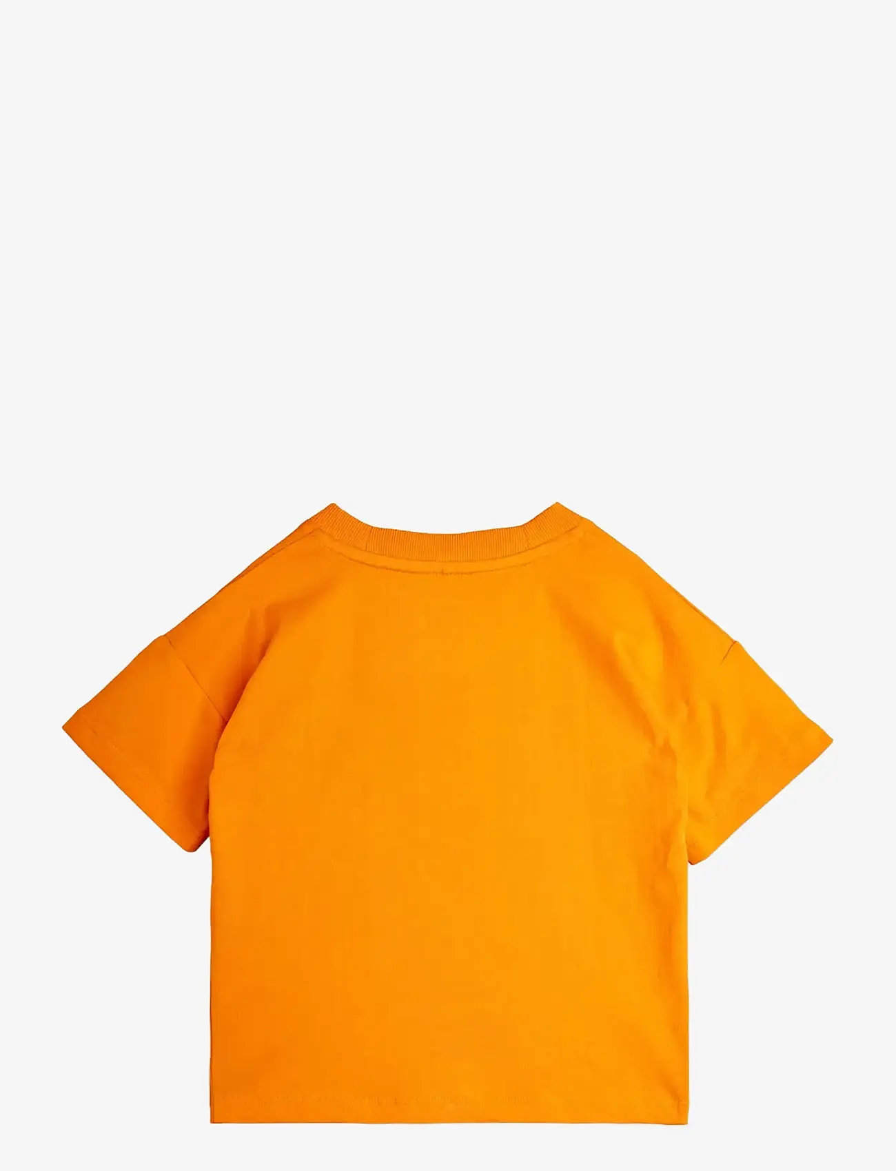 Mini Rodini - Football chenille ss tee - kurzärmelige - orange - 1