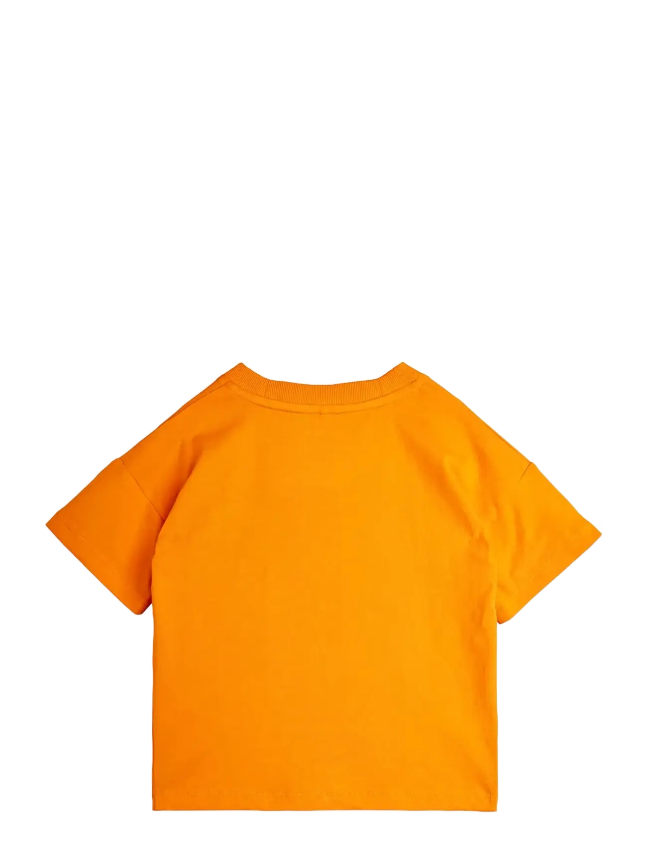 Mini Rodini - Football chenille ss tee - short-sleeved t-shirts - orange - 1