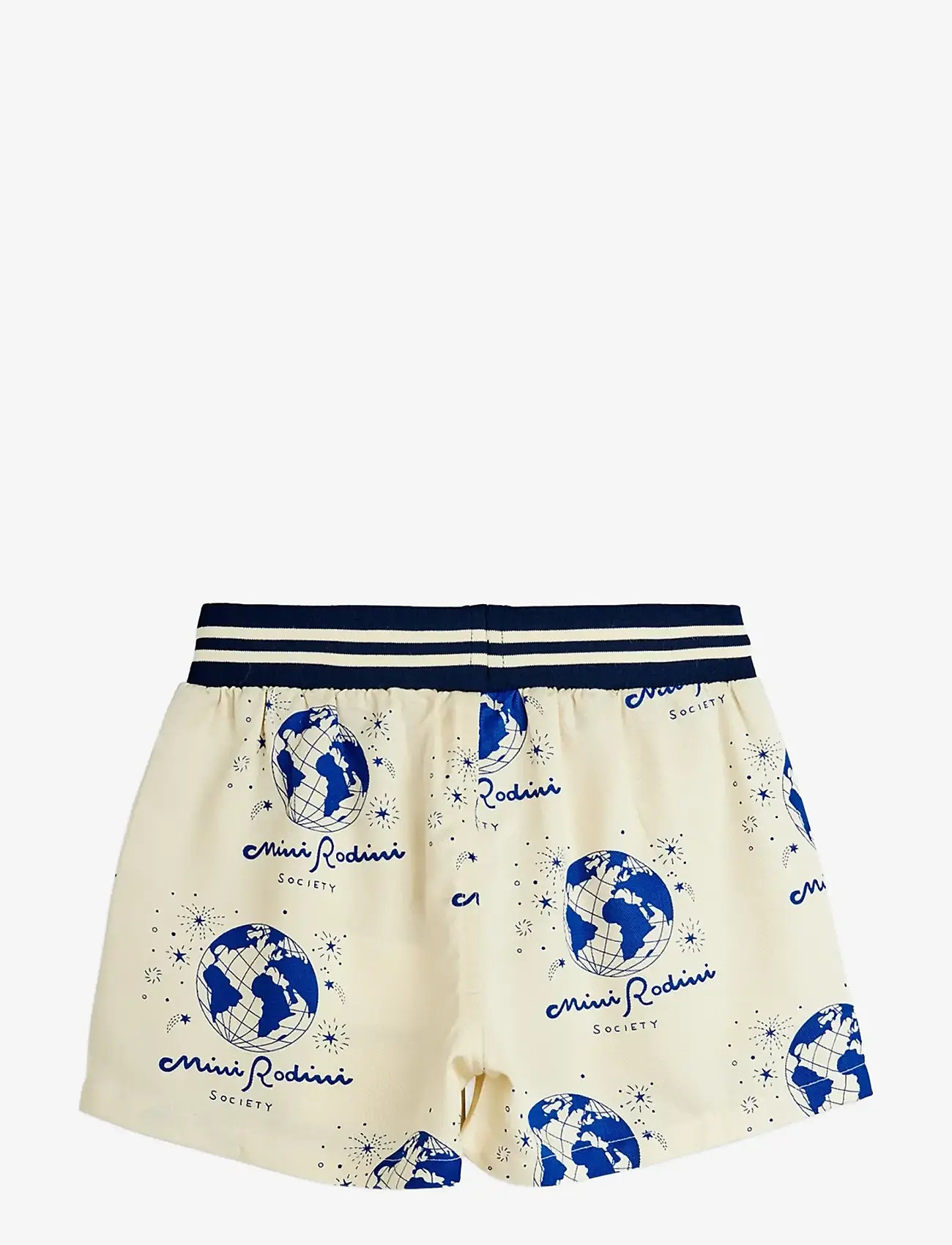 Mini Rodini - Society aop woven shorts - casual shorts - white - 1