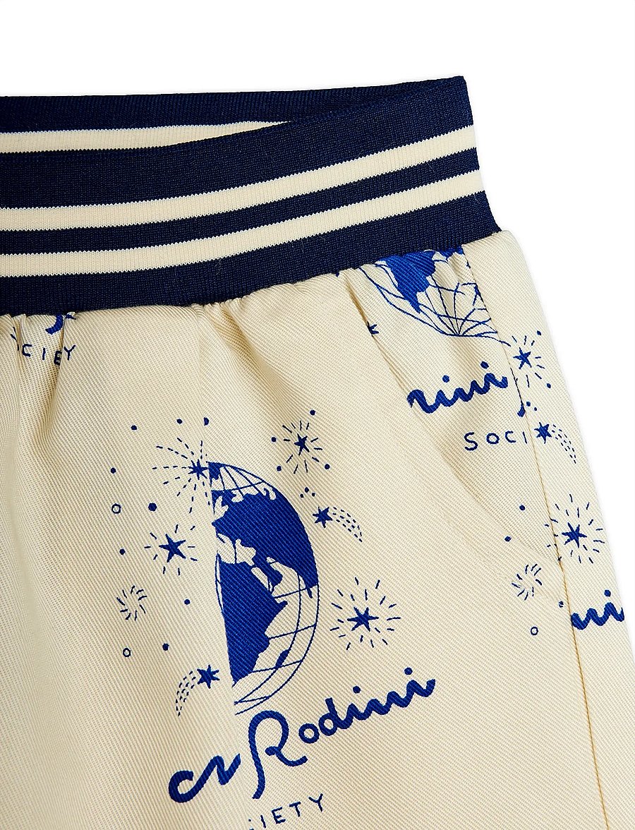 Mini Rodini - Society aop woven shorts - casual shorts - white - 3