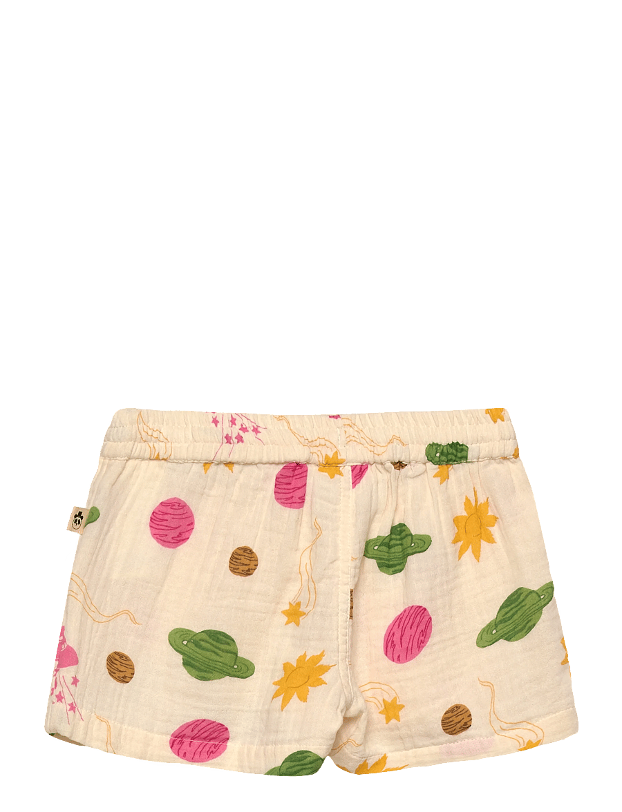 Mini Rodini - Space aop muslin shorts - lühikesed vabaajapüksid - off-white - 2