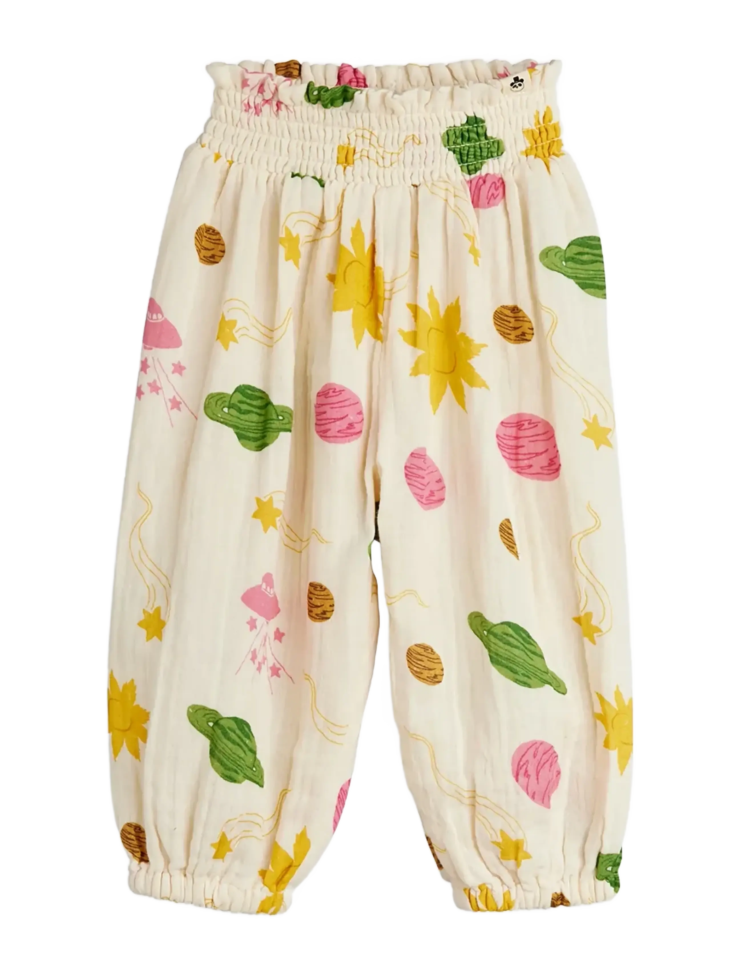 Mini Rodini Space aop baby trousers - Neuheiten - OFF-WHITE / cream