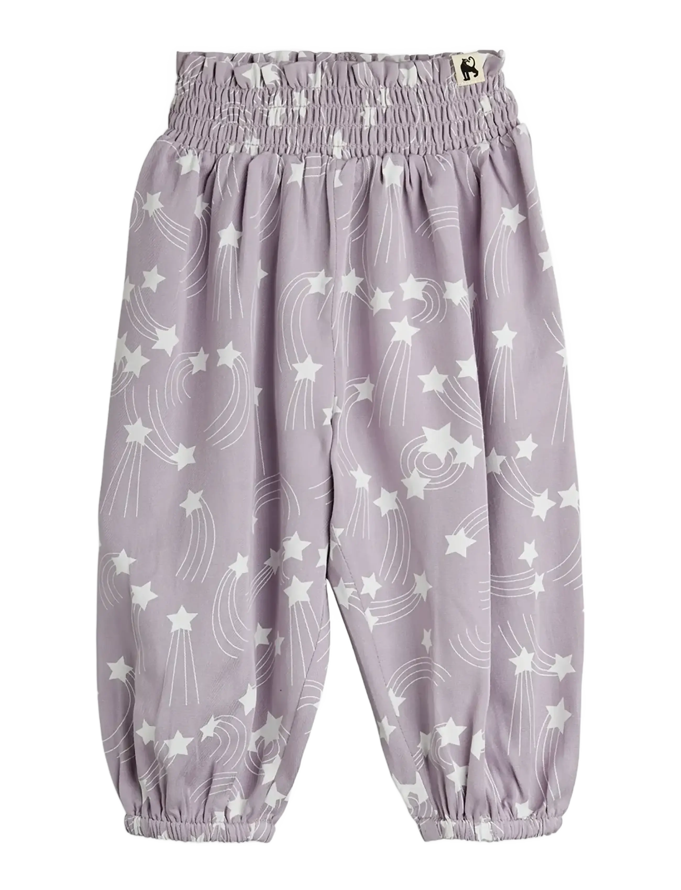 Starfall aop woven baby trousers - PURPLE