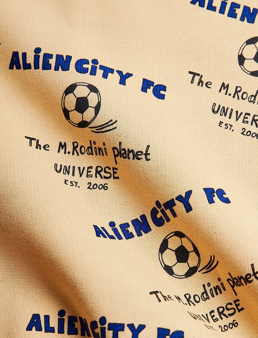 Mini Rodini - Alien city FC aop sweatpants - mjukisbyxor - beige - 2