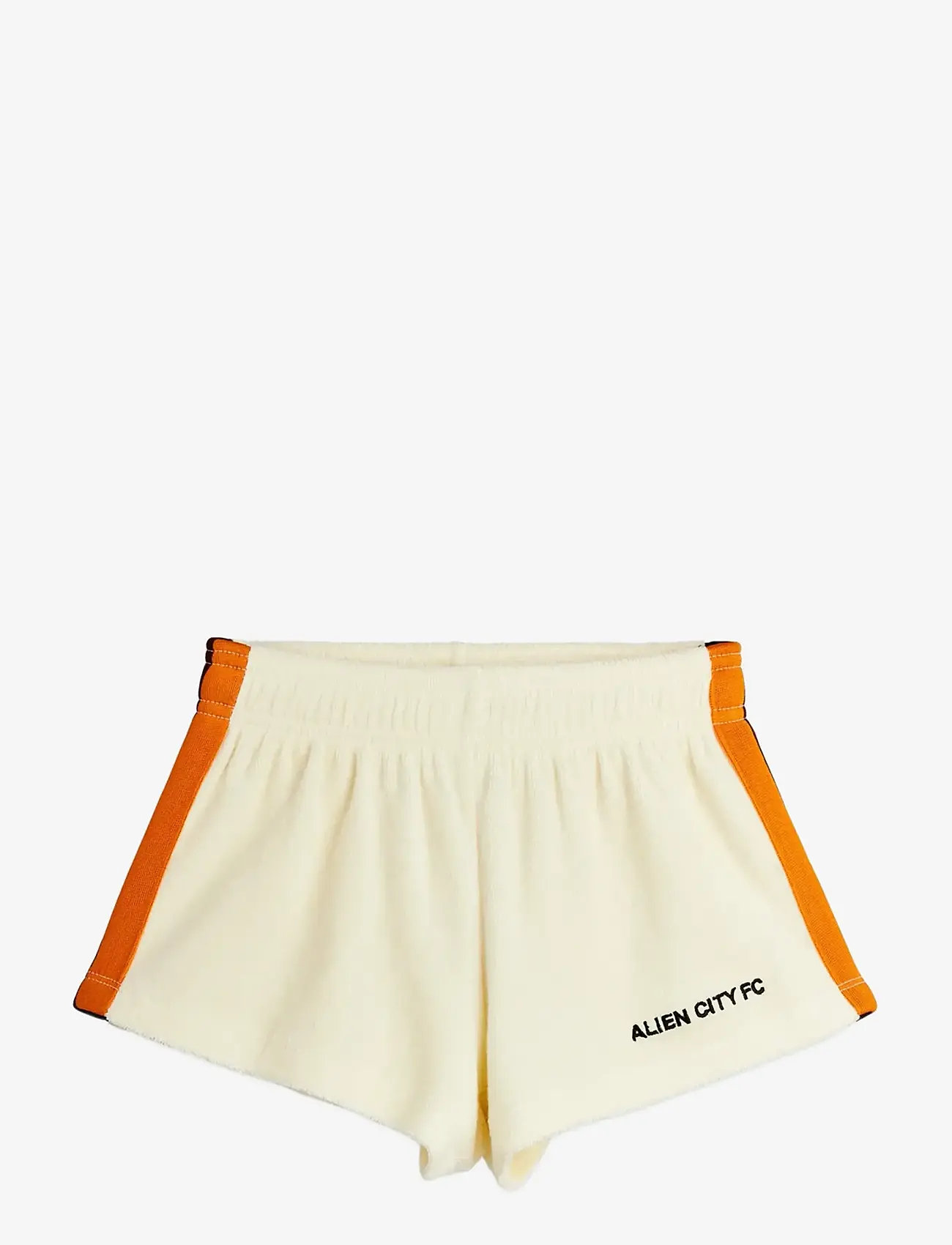 Mini Rodini - Alien City FC emb terry sweatshorts - lühikesed dressipüksid - off-white - 0