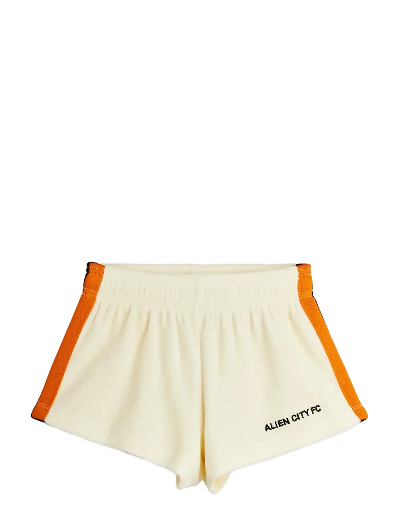 Mini Rodini Alien City FC emb terry sweatshorts - Kläder - OFF-WHITE / white