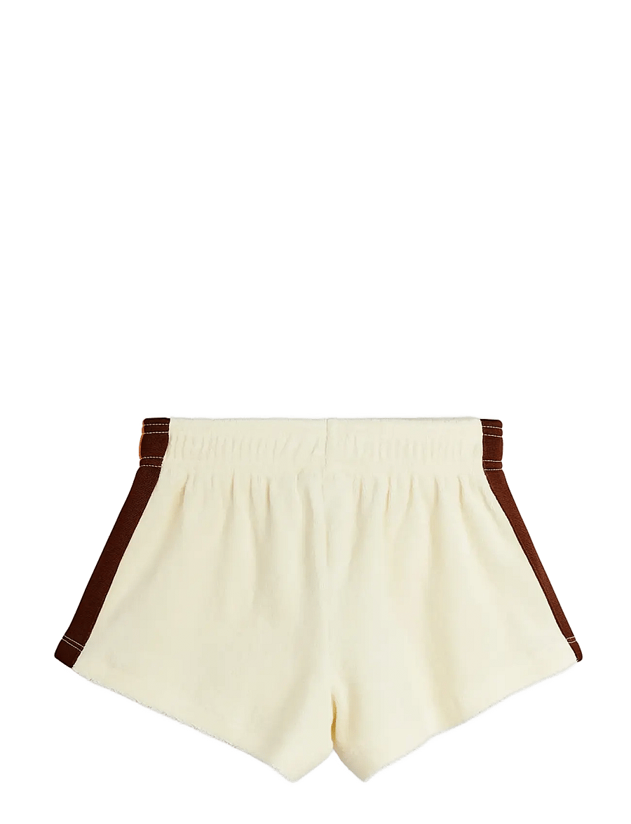 Mini Rodini - Alien City FC emb terry sweatshorts - mjukisshorts - off-white - 1