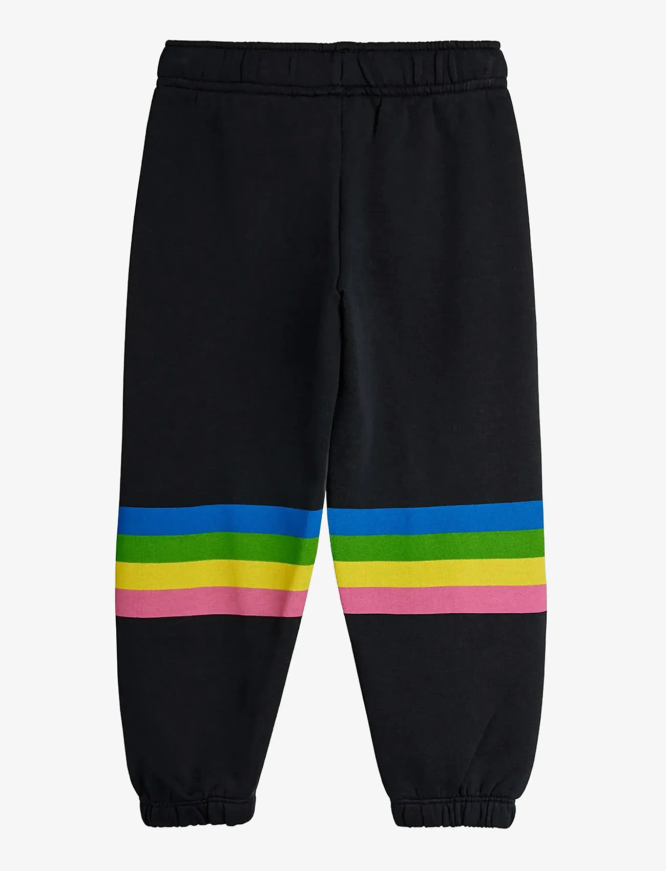 Mini Rodini - Alien stripe sp sweatpants - sweatshirts - black - 1