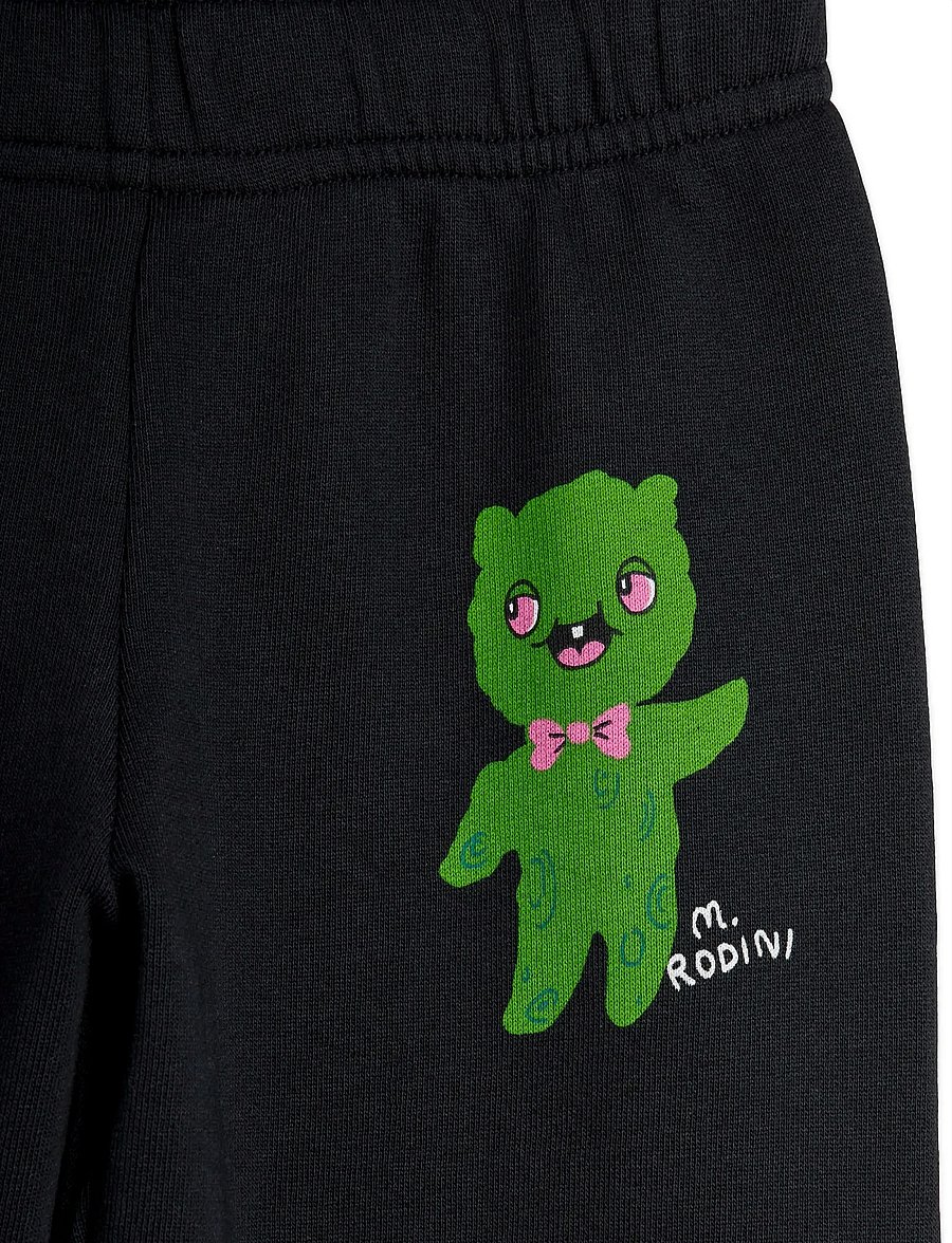 Mini Rodini - Alien stripe sp sweatpants - sweatshirts - black - 3