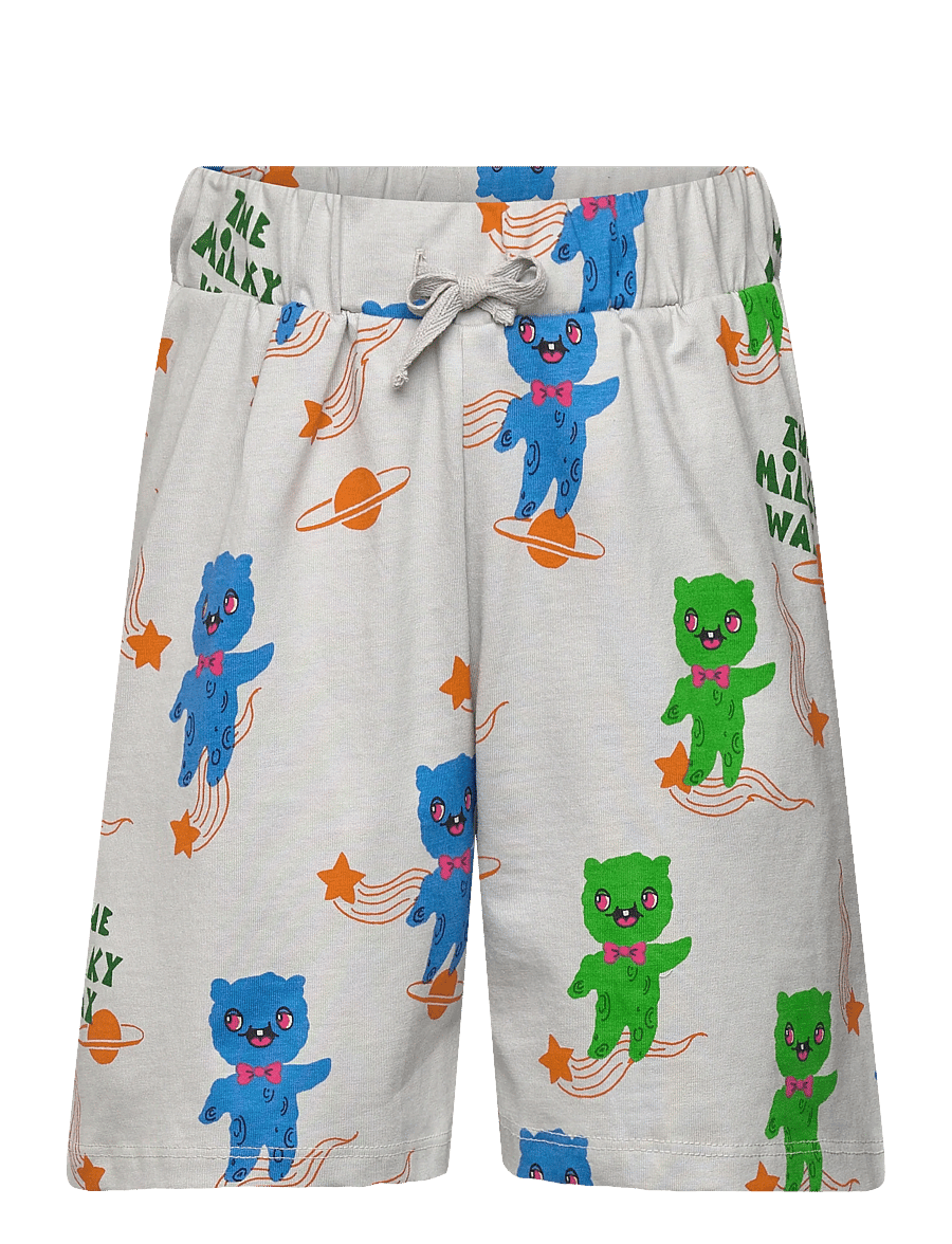 Mini Rodini - Aliens aop shorts long - casual shorts - grey - 0