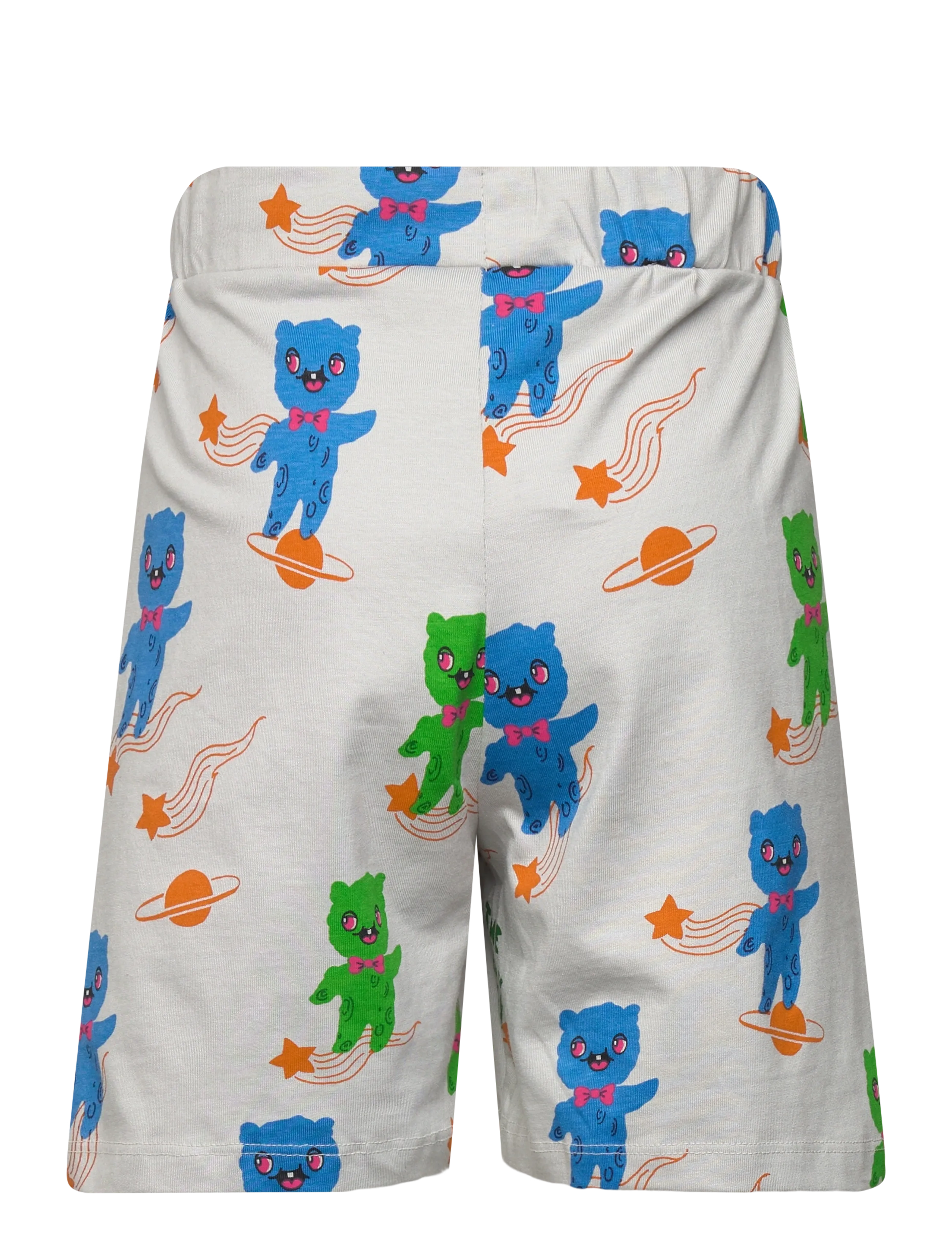 Mini Rodini - Aliens aop shorts long - casual shorts - grey - 1