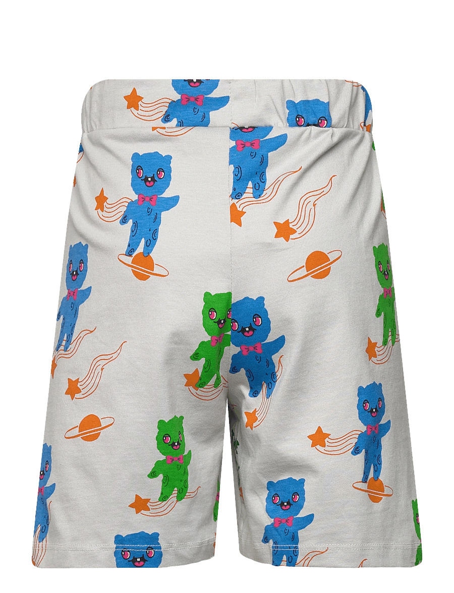 Mini Rodini - Aliens aop shorts long - casual shorts - grey - 1