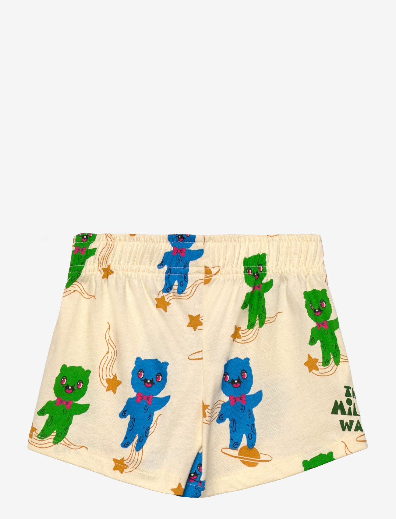 Mini Rodini - Aliens aop shorts - casual shorts - off-white - 1