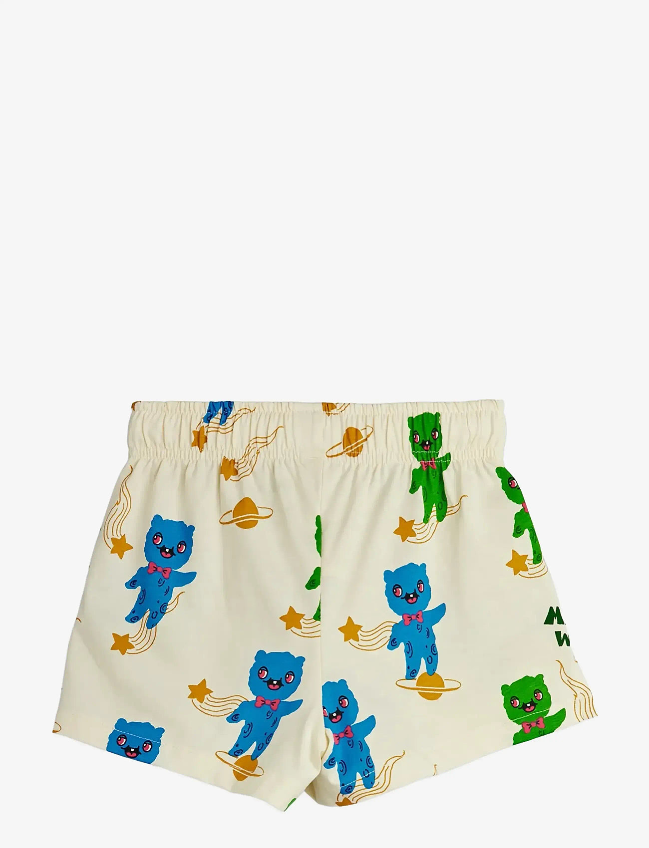 Mini Rodini - Aliens aop shorts - casual shorts - off-white - 2