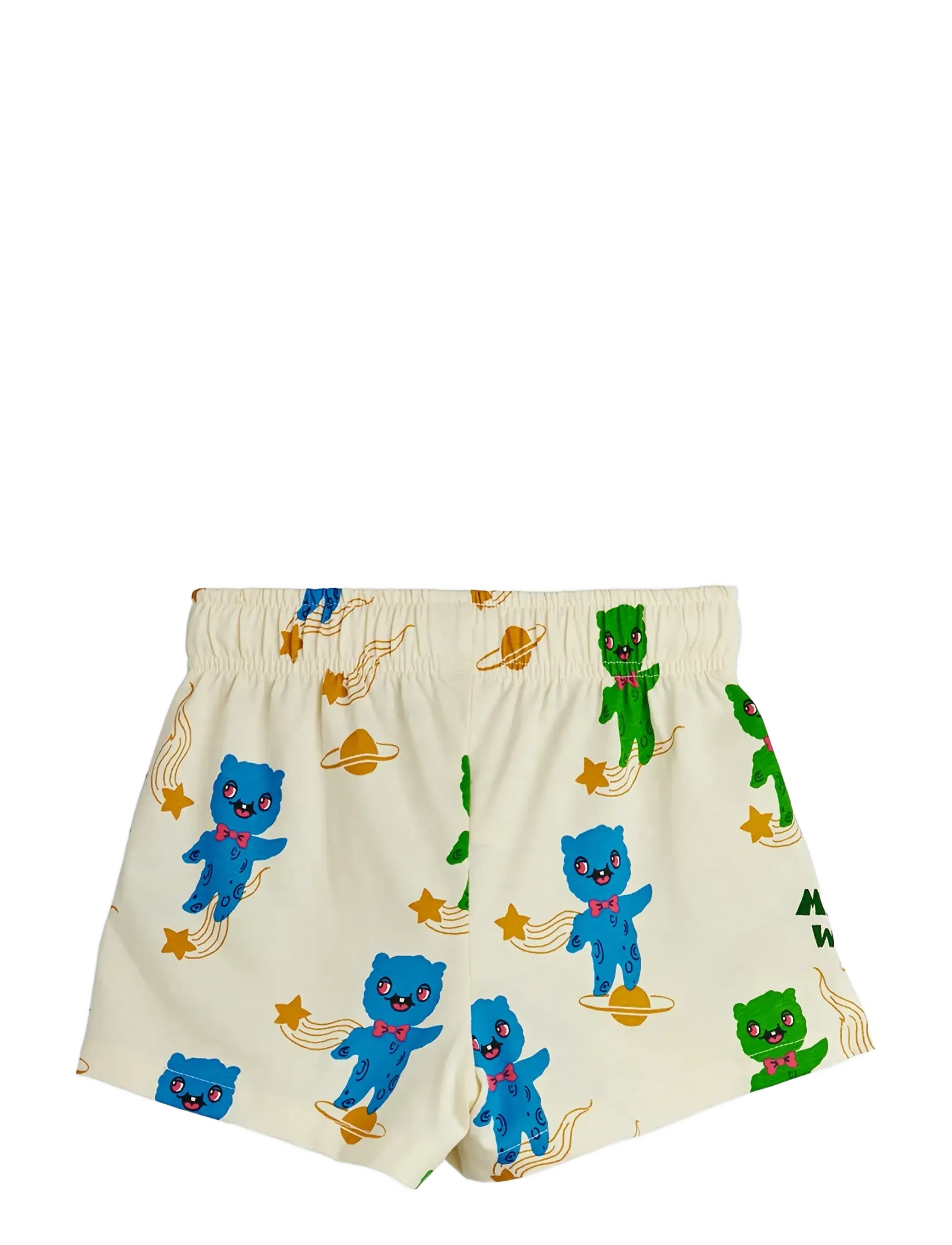 Mini Rodini - Aliens aop shorts - rennot shortsit - off-white - 2
