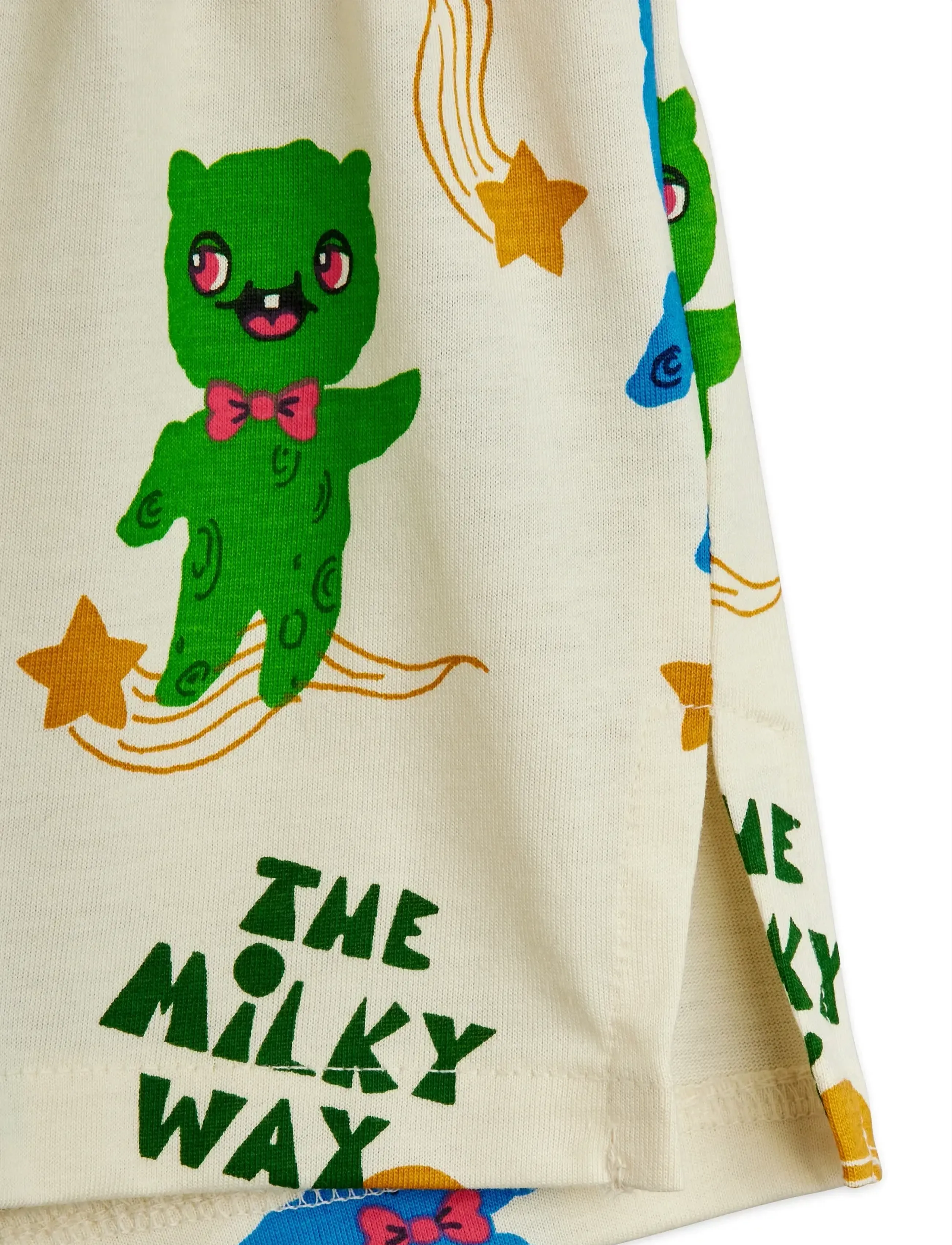 Mini Rodini - Aliens aop shorts - rennot shortsit - off-white - 3